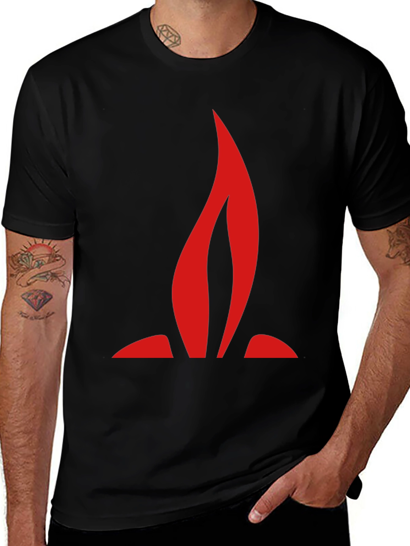 Variant 19 of Flame Graphic T-Shirt - Modern Streetwear