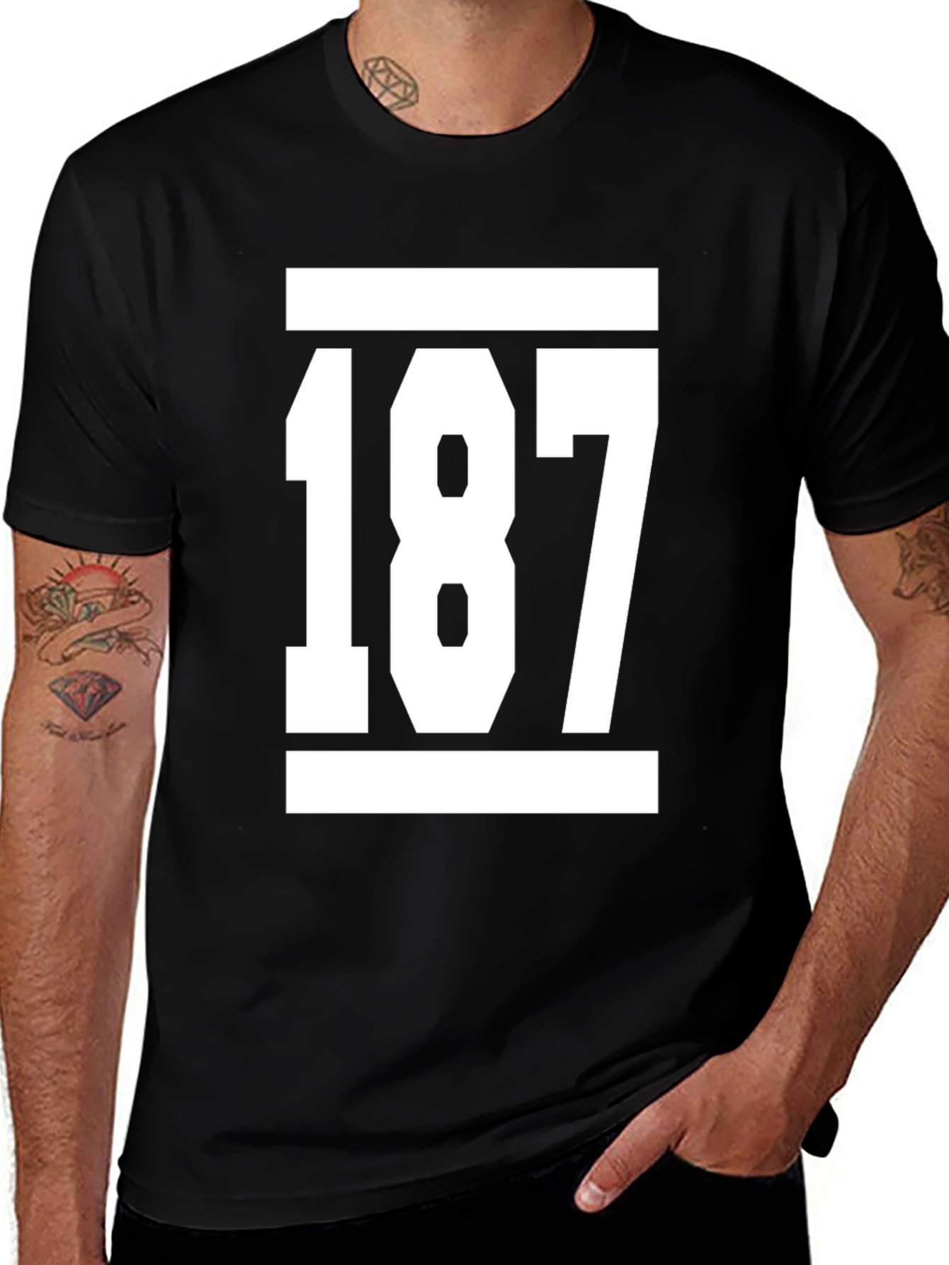 Variant 14 of 187 Graphic Tee - Black T-Shirt