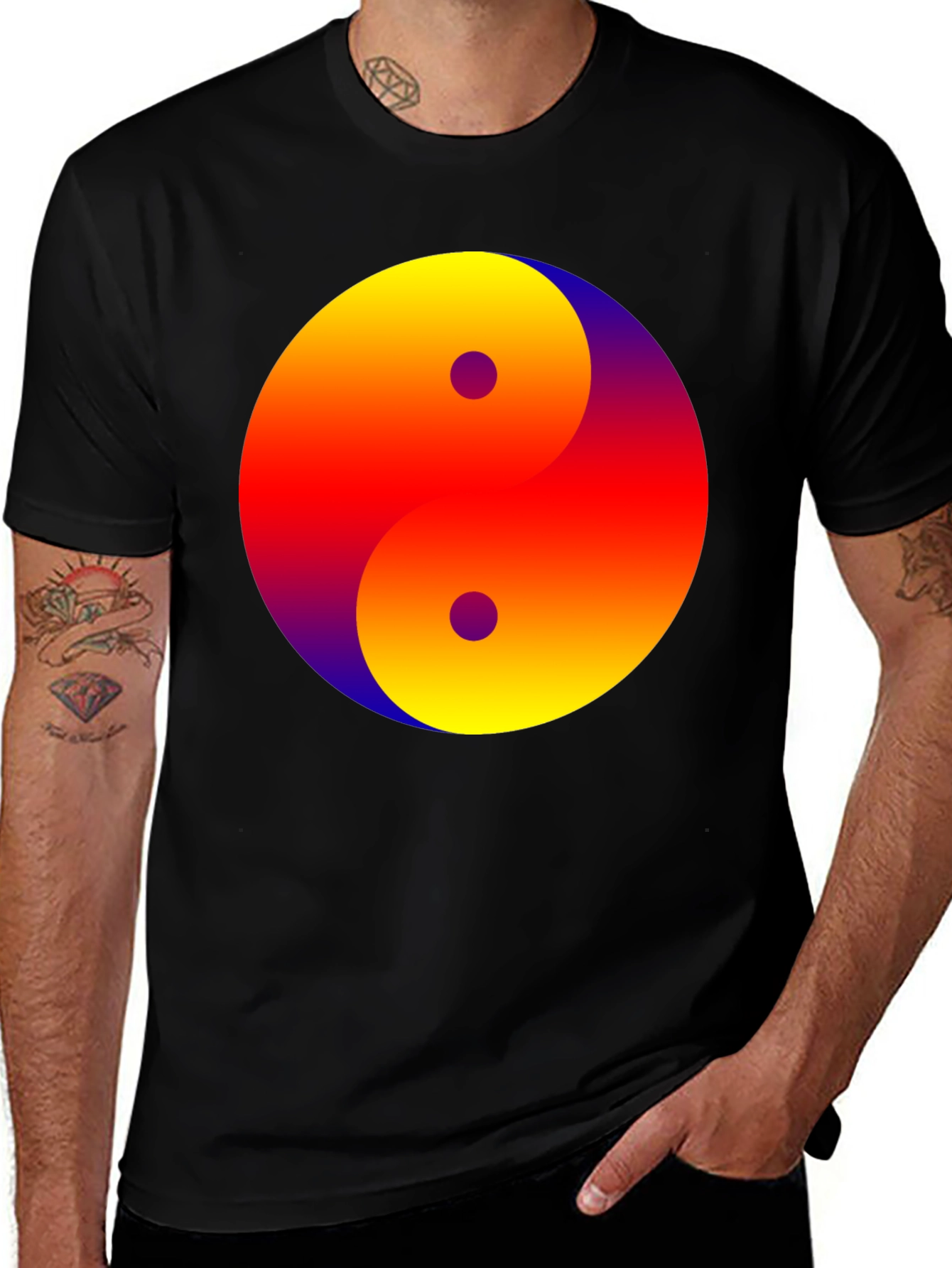 Yin Yang Gradient Tee