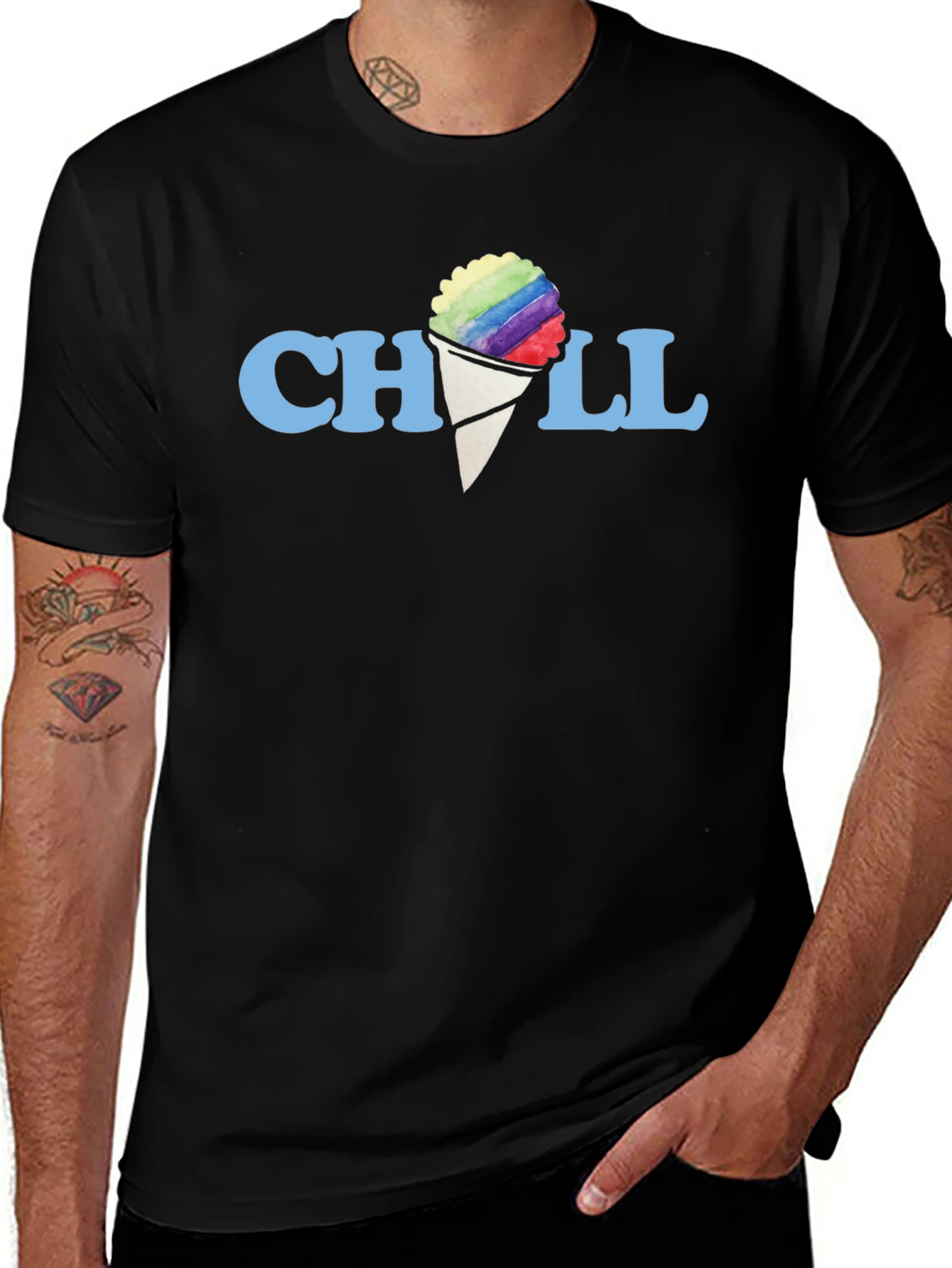 Variant 15 of Chill Ice Cream Cone Graphic Tee - Unisex