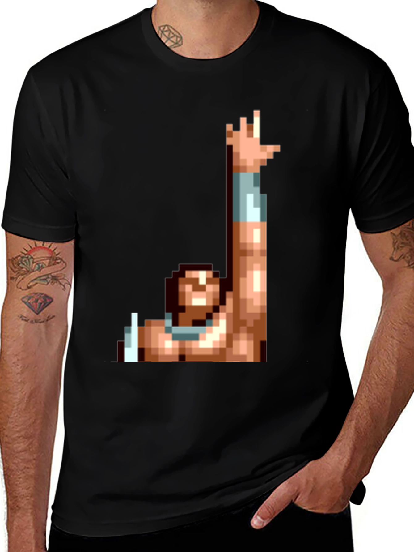 Retro Pixel Fighter T-Shirt