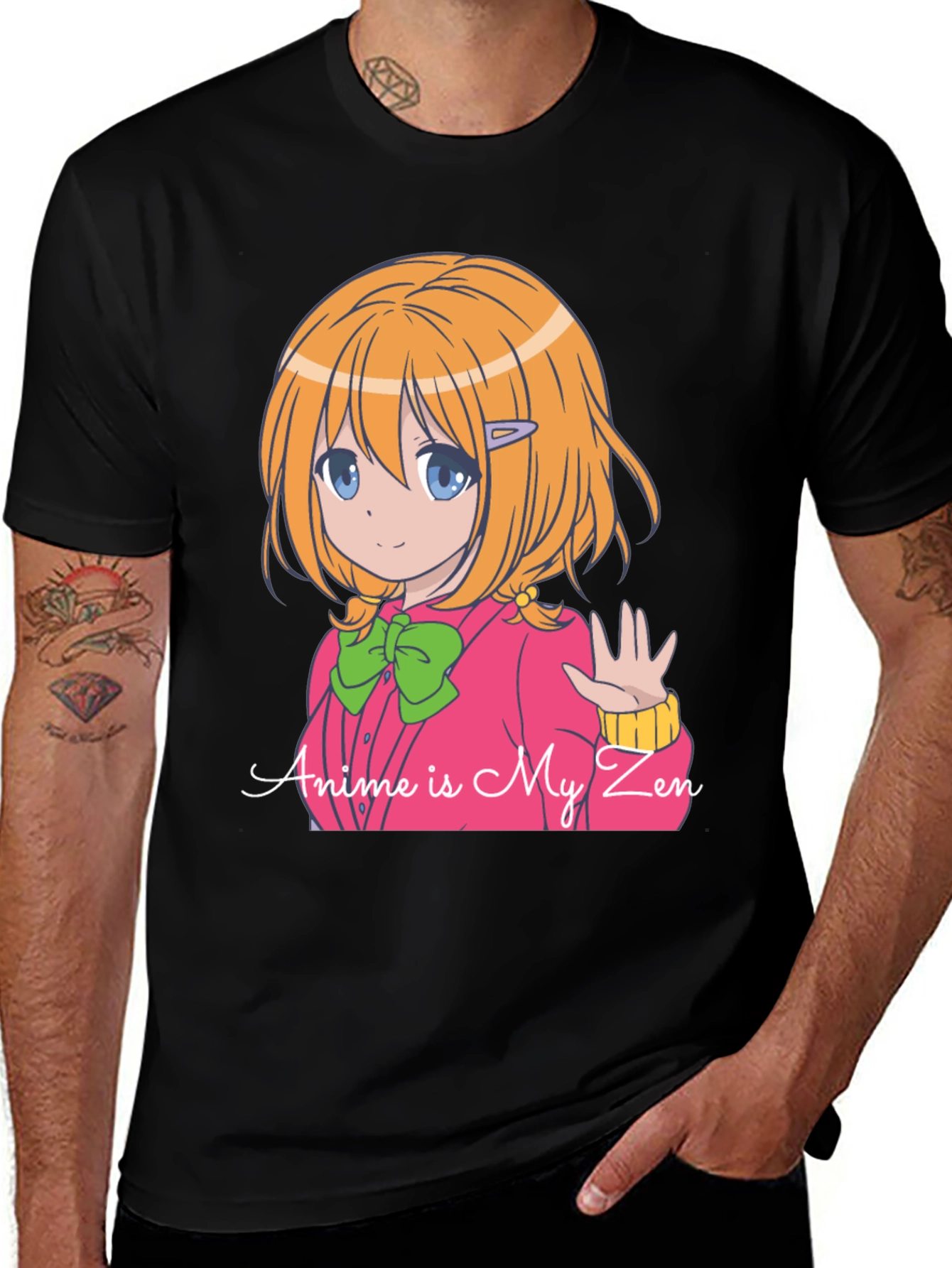 Variant 7 of Anime Is My Zen T-Shirt - Cartoon Graphic Tee