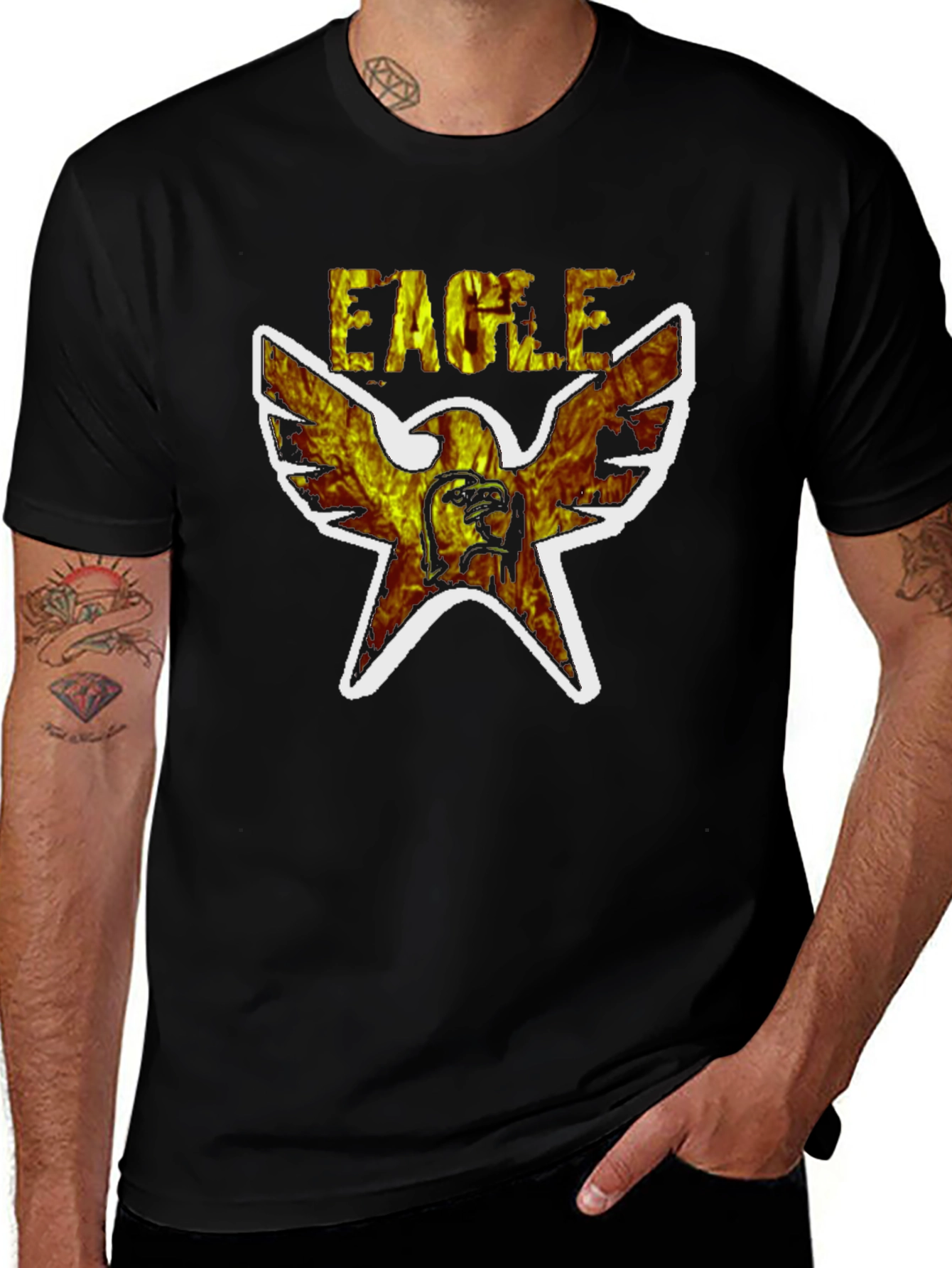 Variant 3 of Eagle T-Shirt - Fiery Graphic Tee