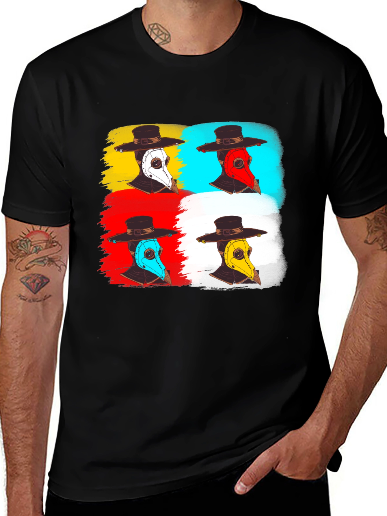 Variant 26 of Plague Doctor T-Shirt: Pop Art Design