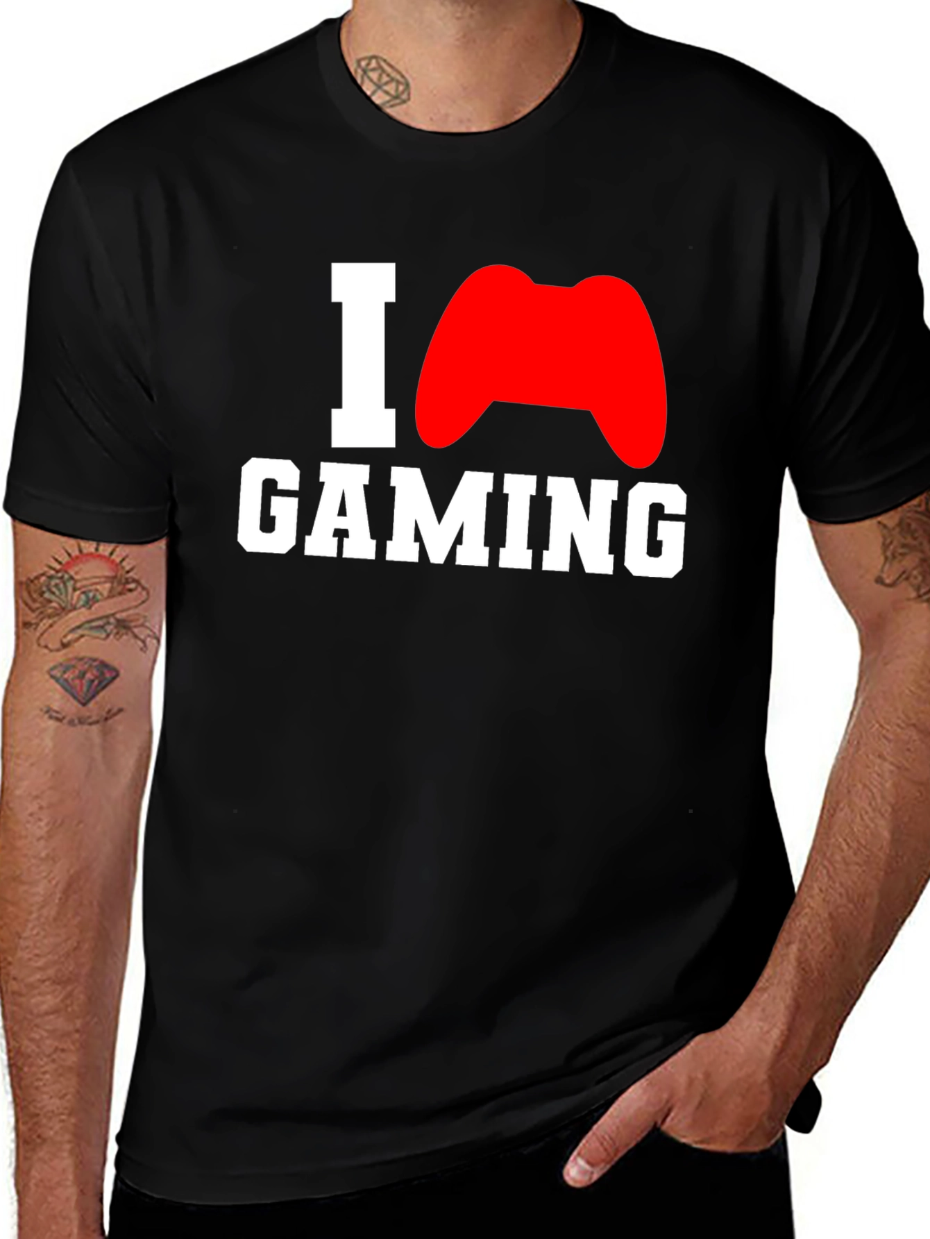 Variant 22 of I Heart Gaming Black T-Shirt