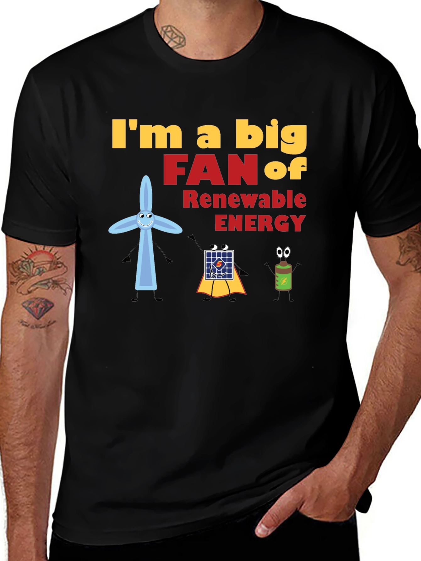 Variant 14 of Renewable Energy Fan Graphic T-Shirt