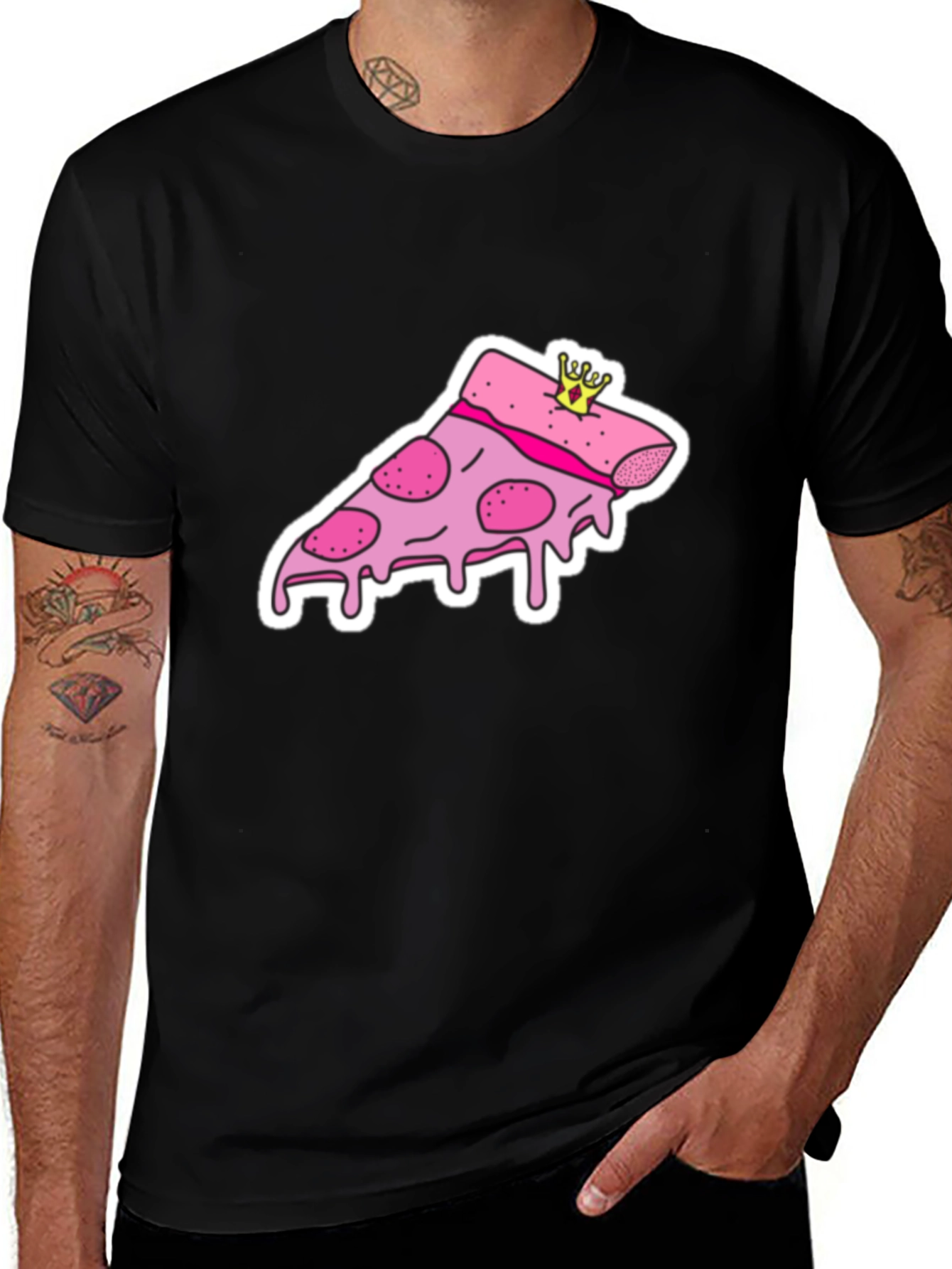 Variant 16 of Pizza Slice Tee - Novelty Graphic Print T-Shirt
