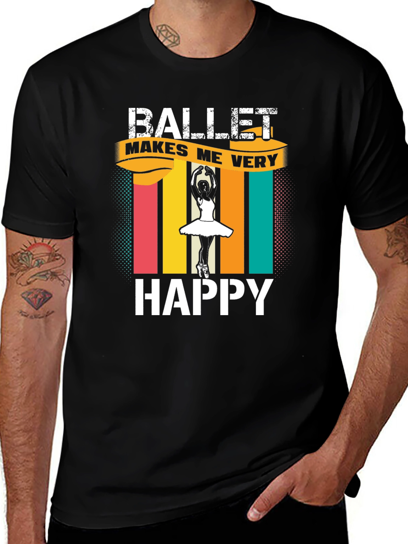 Variant 22 of Ballet Makes Me Very Happy T-Shirt
