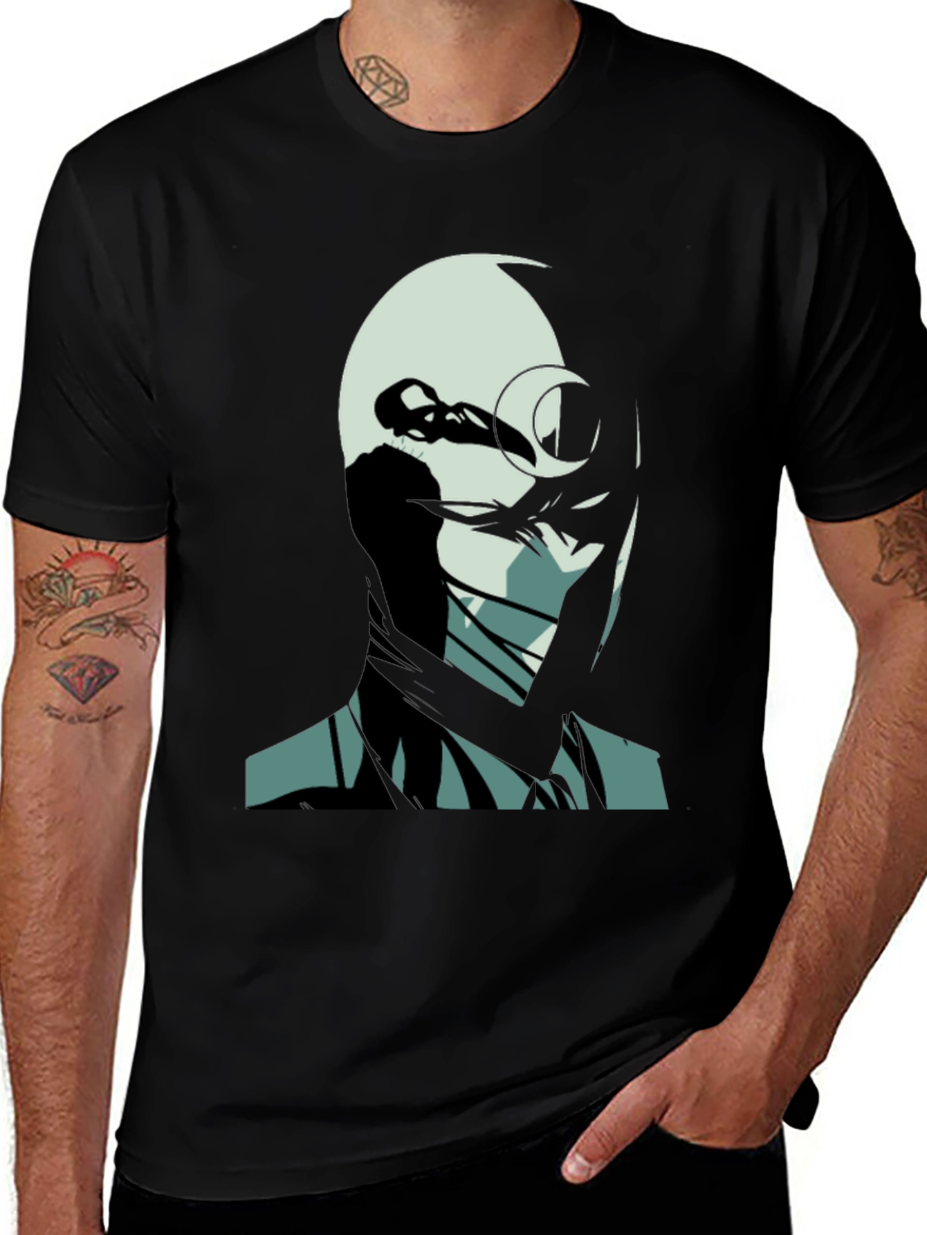 Moon Knight Graphic Tee - Black