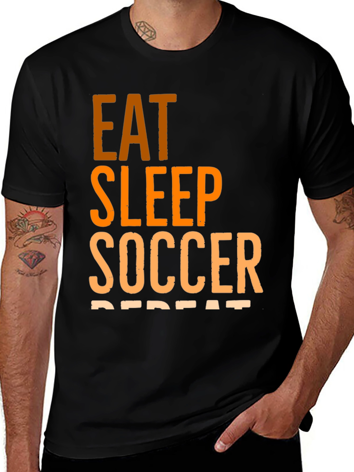Variant 22 of Eat Sleep Soccer Repeat T-Shirt