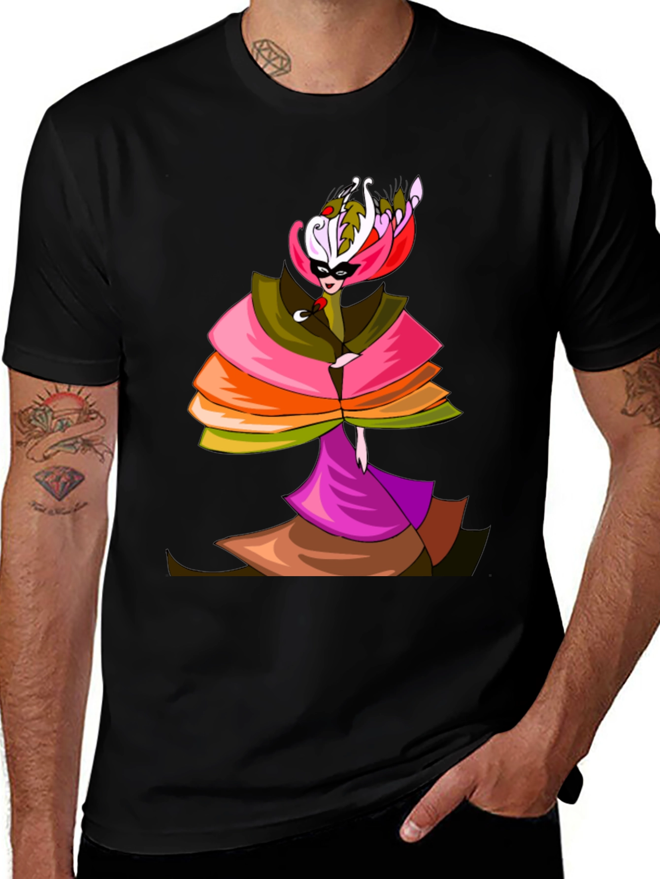 Variant 21 of Masquerade Party T-Shirt - Unique Artistic Design