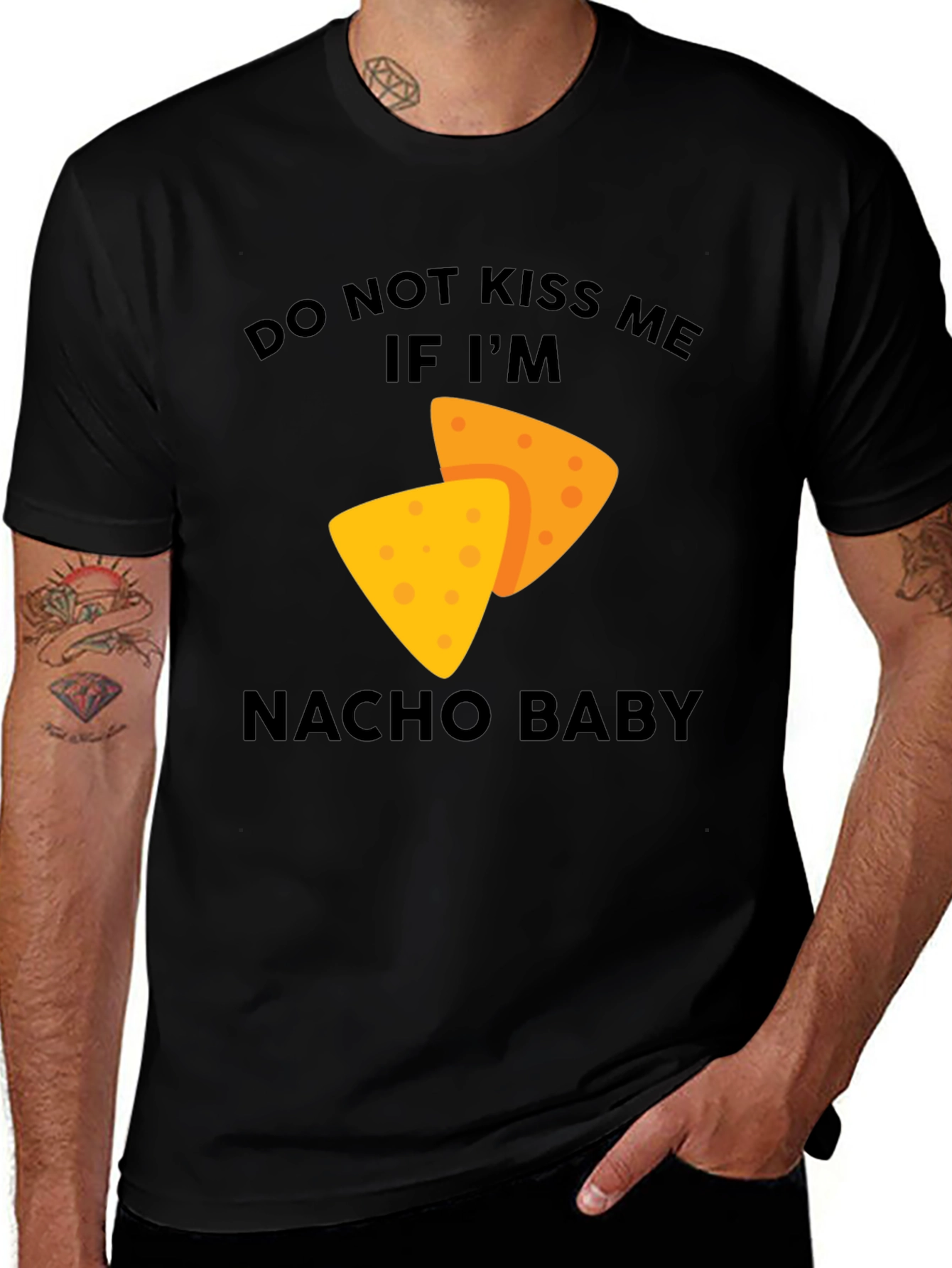 Variant 27 of Nacho Baby Graphic Tee - Fun Food Pun Shirt