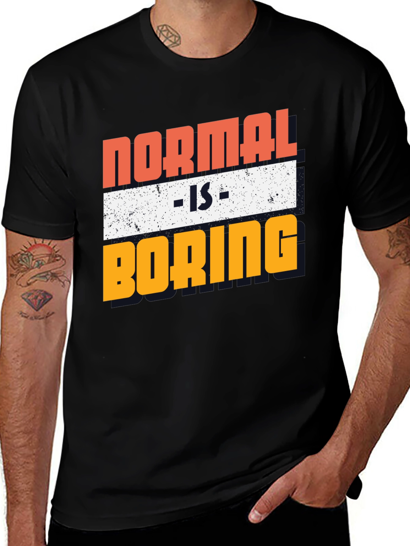 Variant 3 of Normal Is Boring Graphic Tee