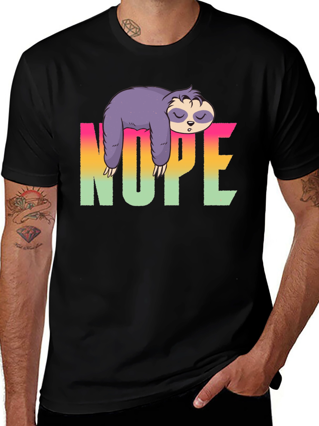 Variant 12 of Nope Sloth T-Shirt - Funny Lazy Animal Tee