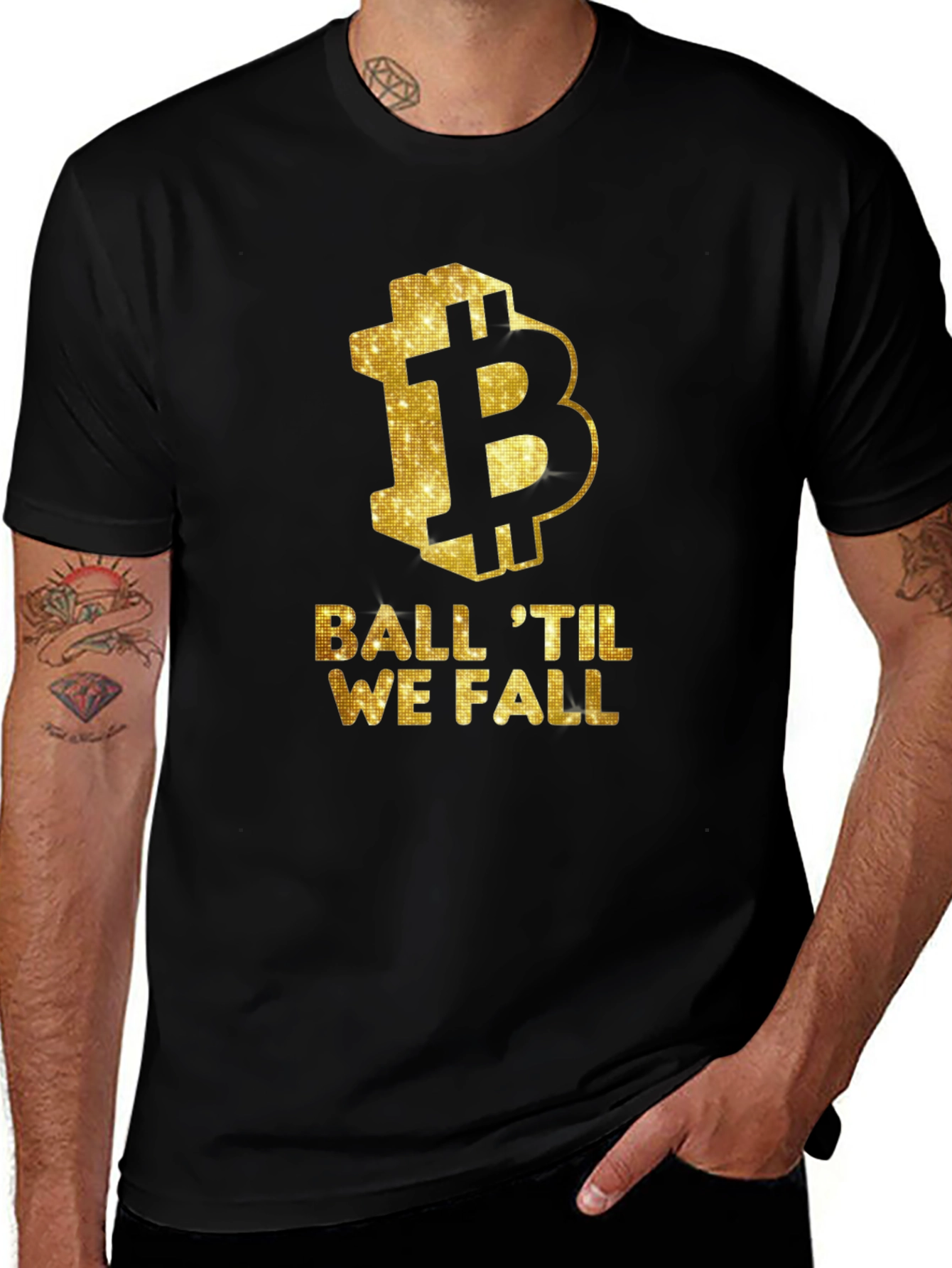 Bitcoin Ball 'Til We Fall Graphic Tee