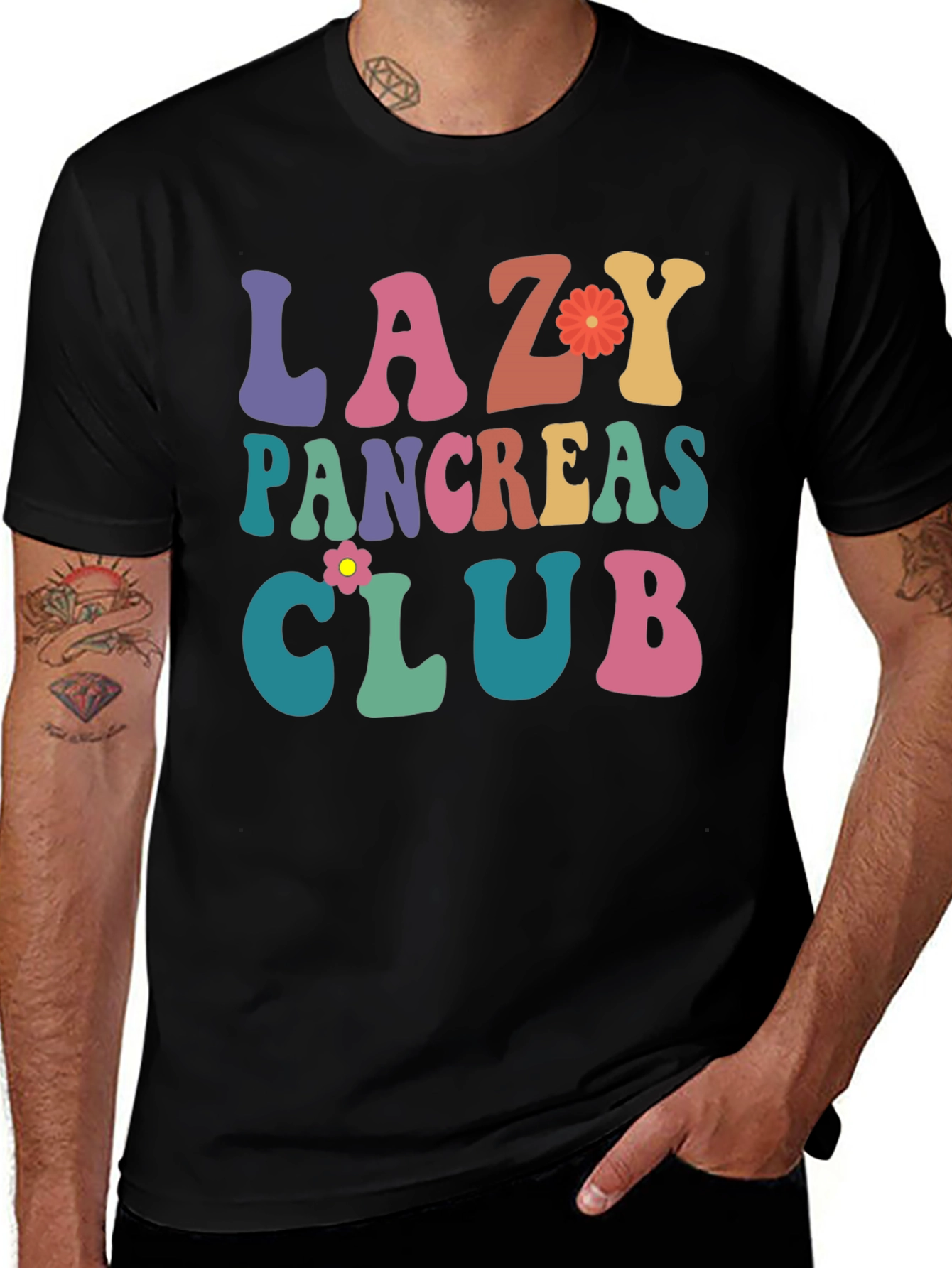 Variant 25 of Lazy Pancreas Club Graphic T-Shirt