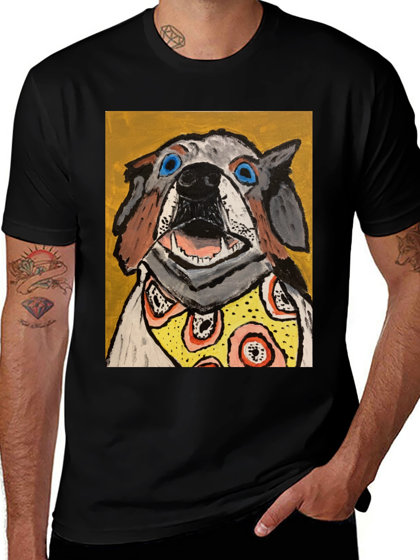 Variant 3 of Dog Art Graphic Tee - Unique Canine Portrait T-Shirt