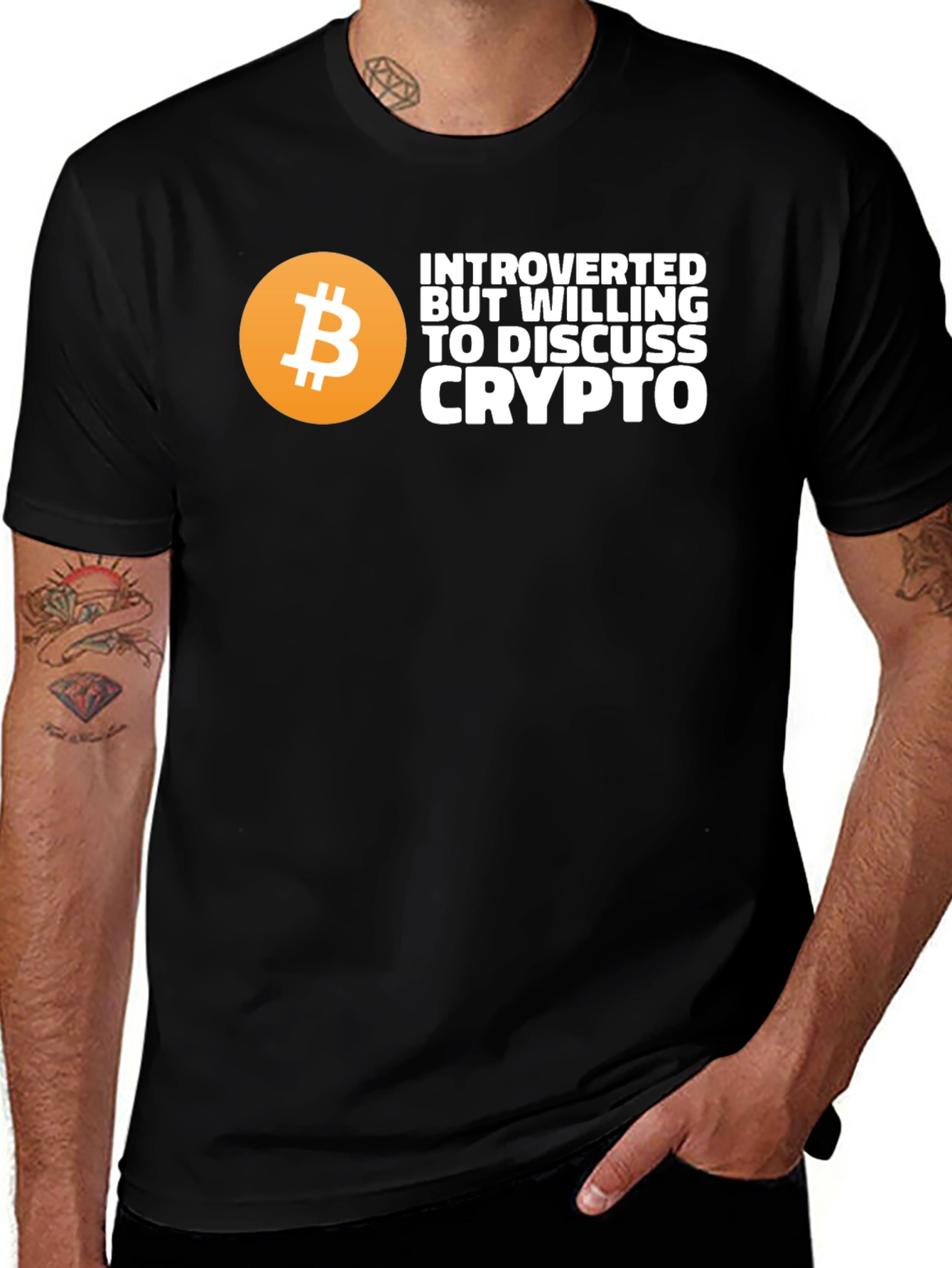 Variant 7 of Introverted Crypto Enthusiast T-Shirt