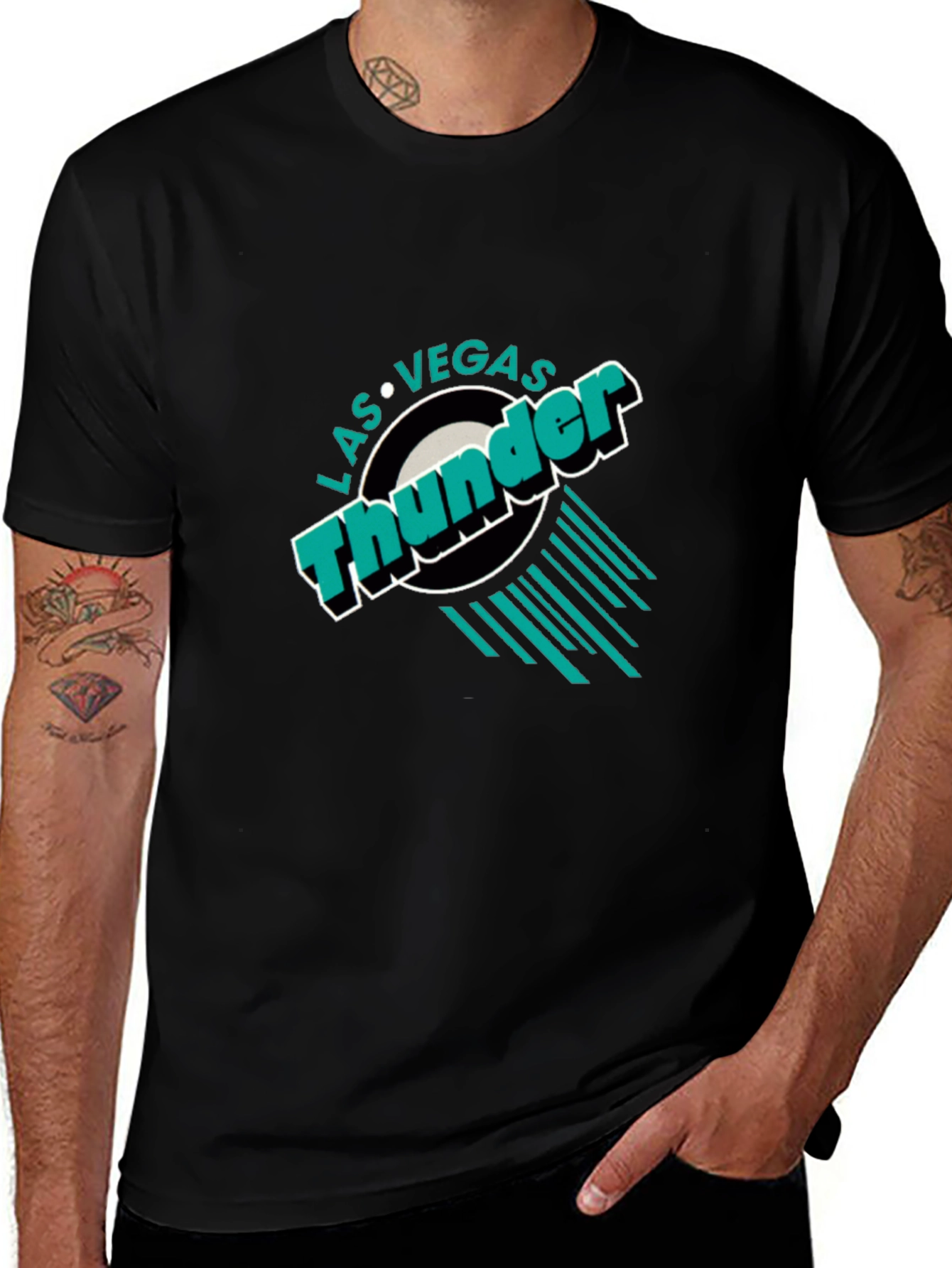 Variant 6 of Las Vegas Thunder T-Shirt - Retro Design