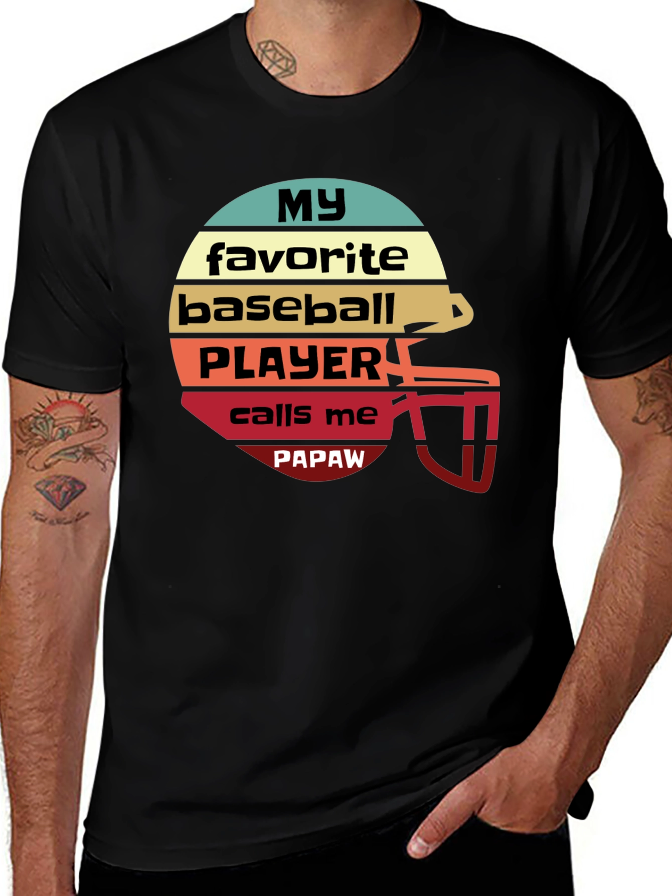 Variant 20 of My Favorite Baseball Player Calls Me Papaw T-Shirt