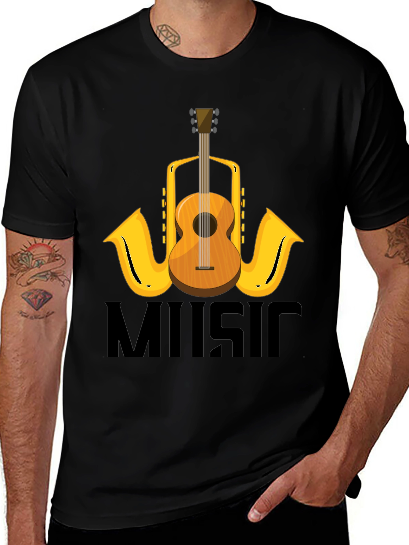 Variant 17 of Music Graphic T-Shirt