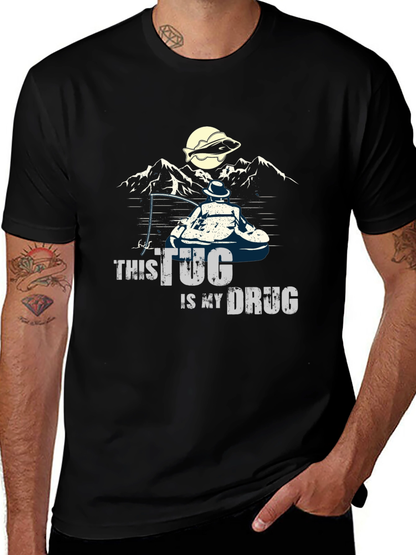 Variant 13 of This Tug Is My Drug Fishing T-Shirt