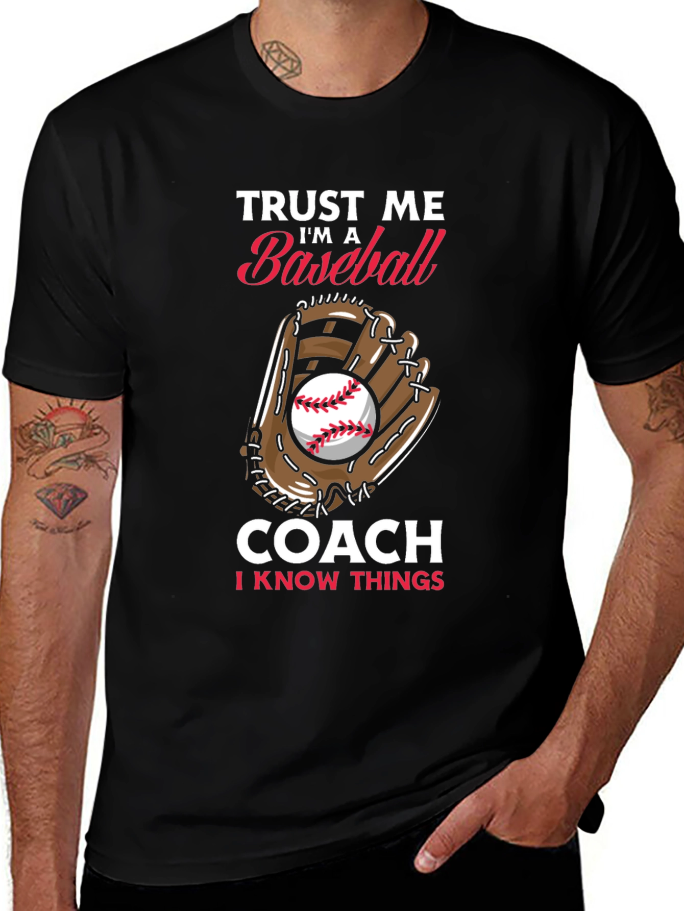 Variant 2 of Baseball Coach T-Shirt - Trust Me I'm A Baseball Coach