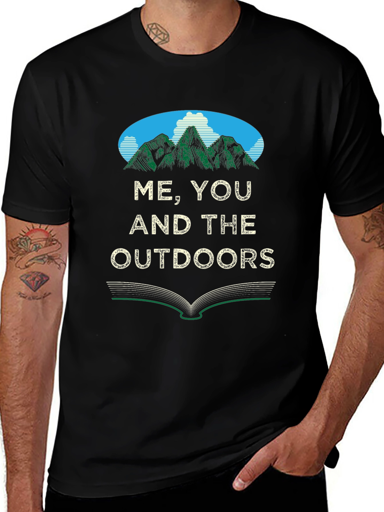 Black Me, You & The Outdoors T-Shirt - Nature Lover's Tee main image