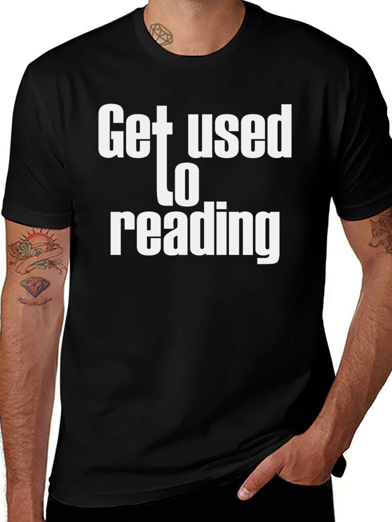 Variant 17 of Get Used To Reading Graphic Tee - Unisex