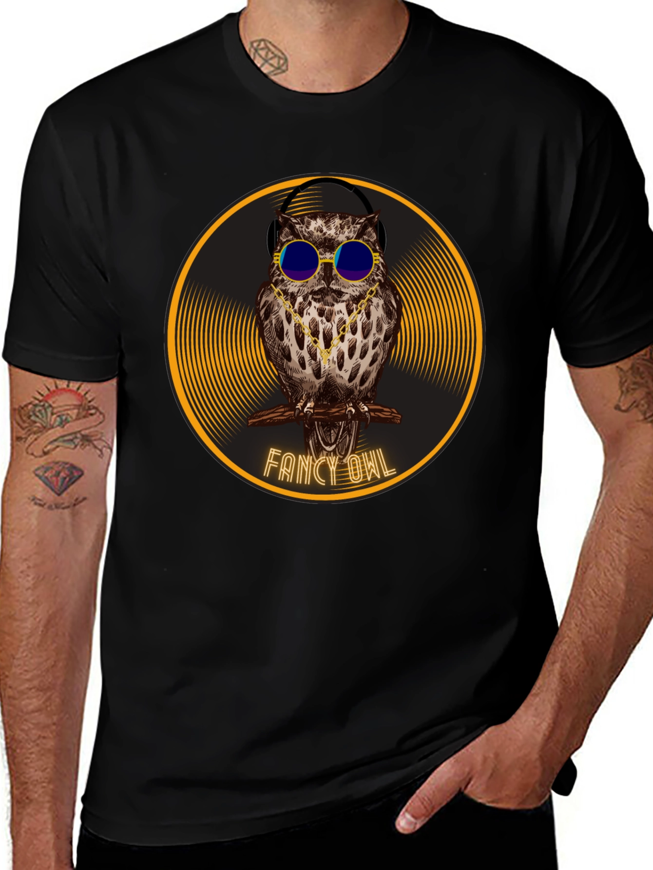 Variant 22 of Fancy Owl Graphic T-Shirt