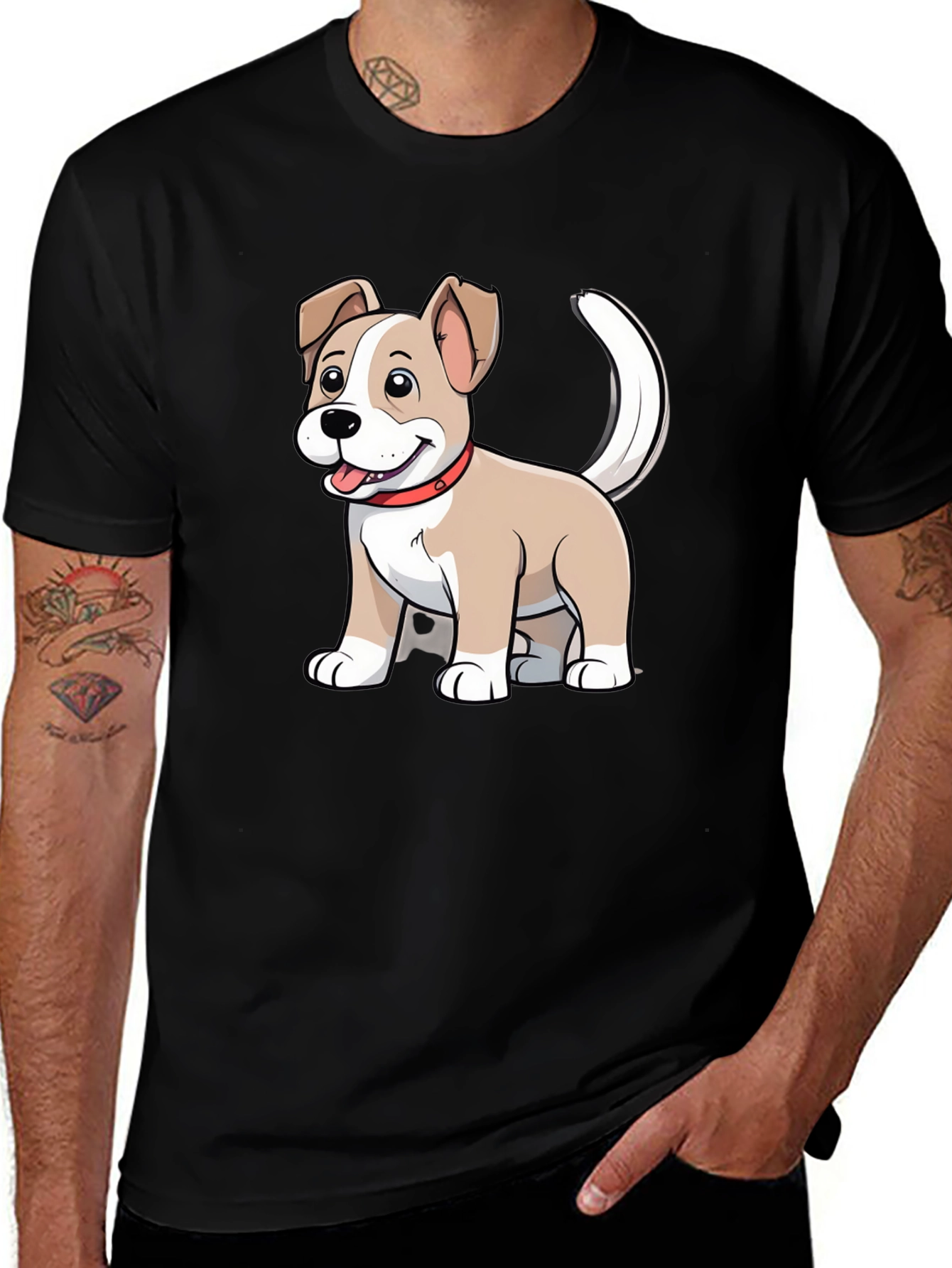 Variant 12 of Cute Cartoon Puppy Dog Graphic T-Shirt