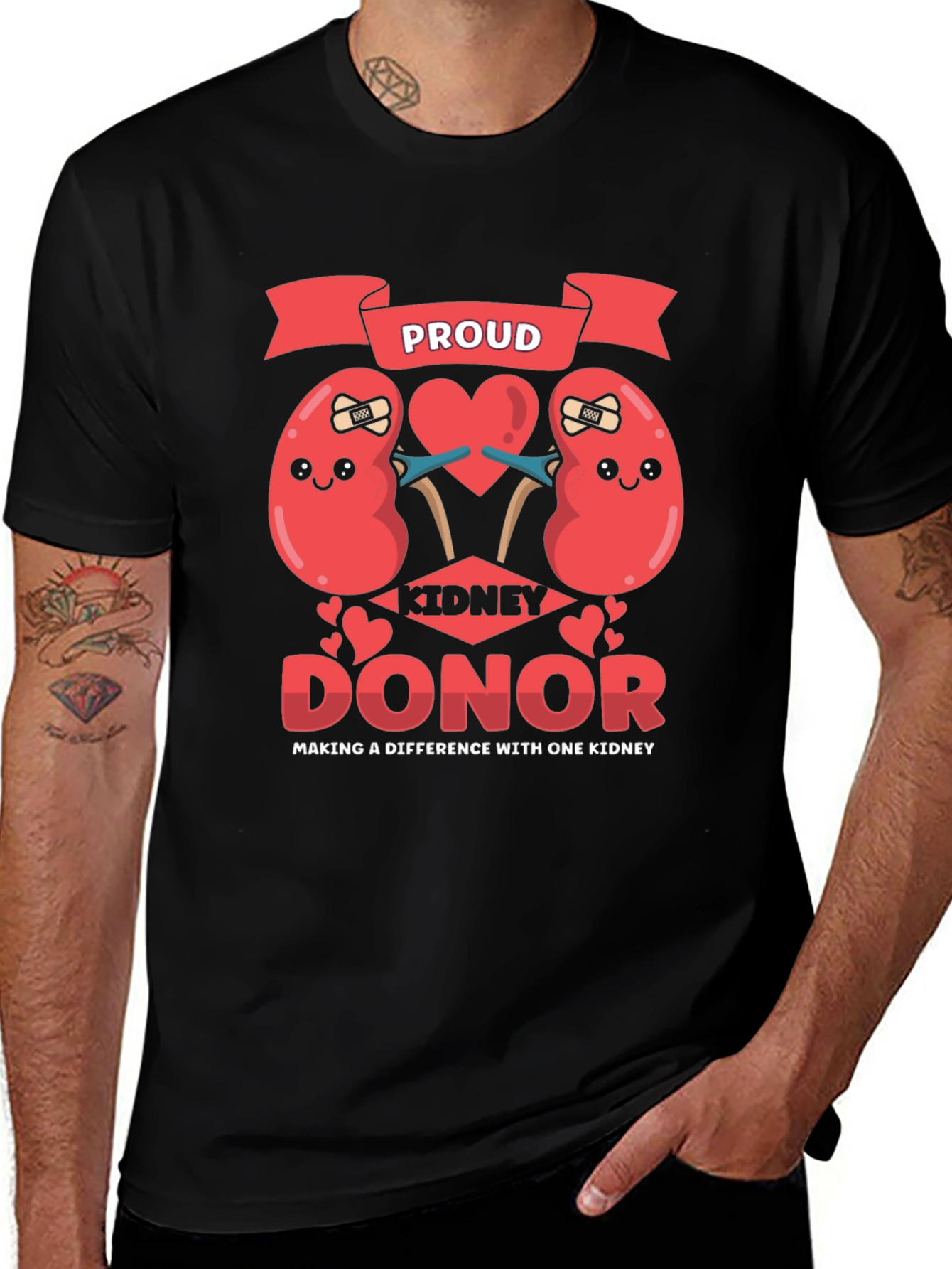 Proud Kidney Donor Graphic T-Shirt