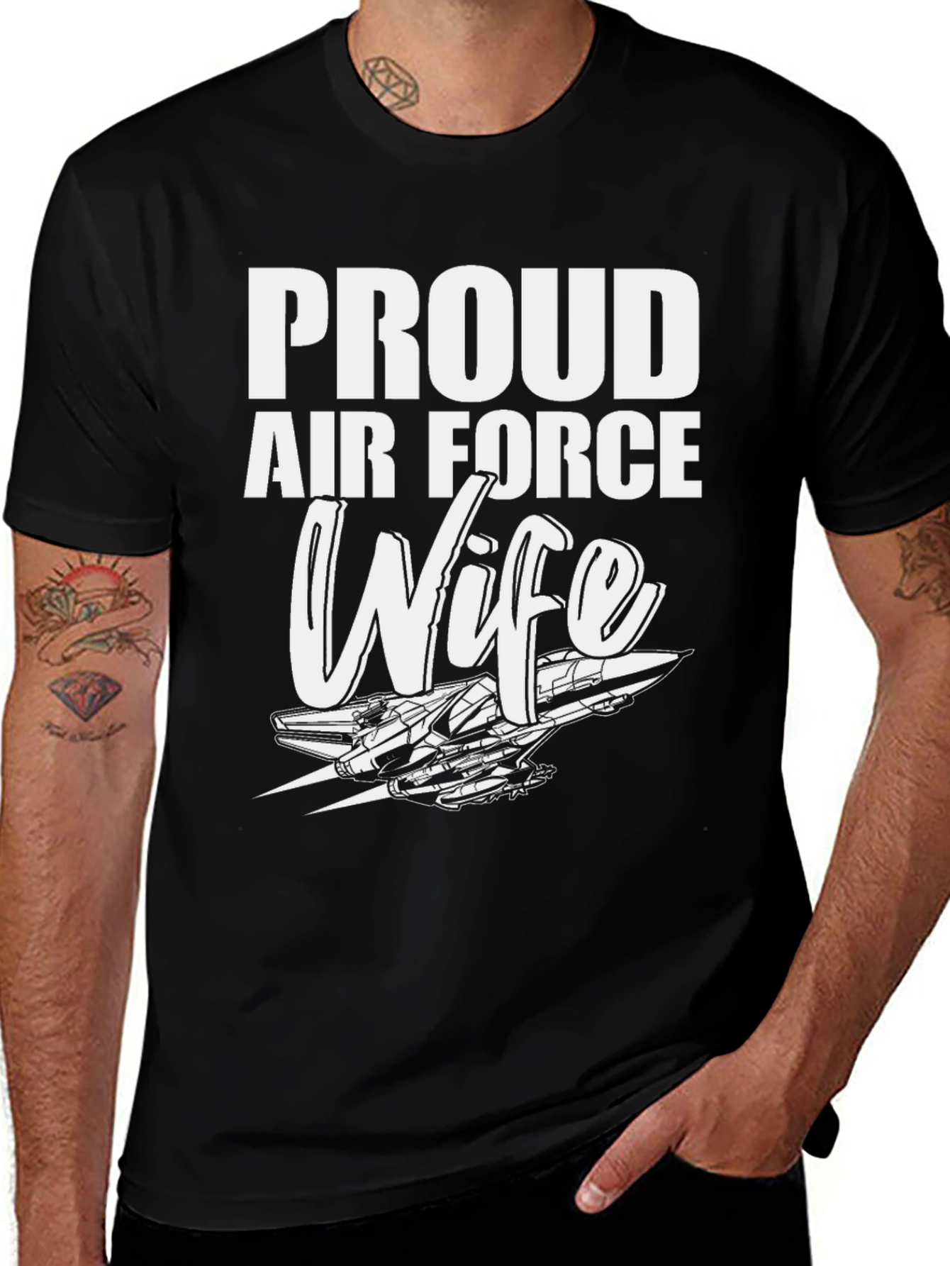 Proud Air Force Wife Graphic Tee
