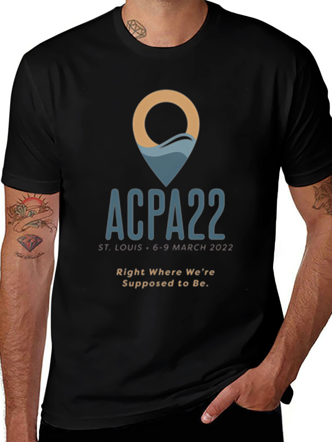 ACPA22 St. Louis Conference Black T-Shirt