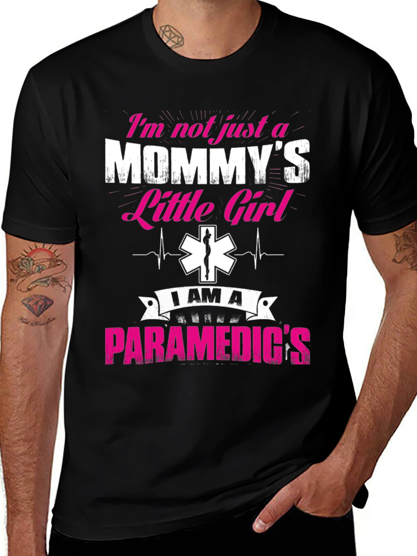 Variant 26 of Mommy's Little Girl Paramedic T-Shirt
