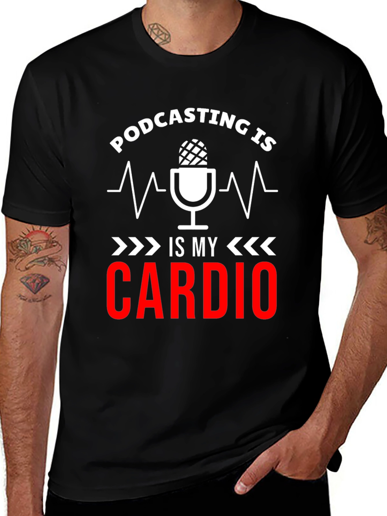 Variant 8 of Podcast is my Cardio T-Shirt