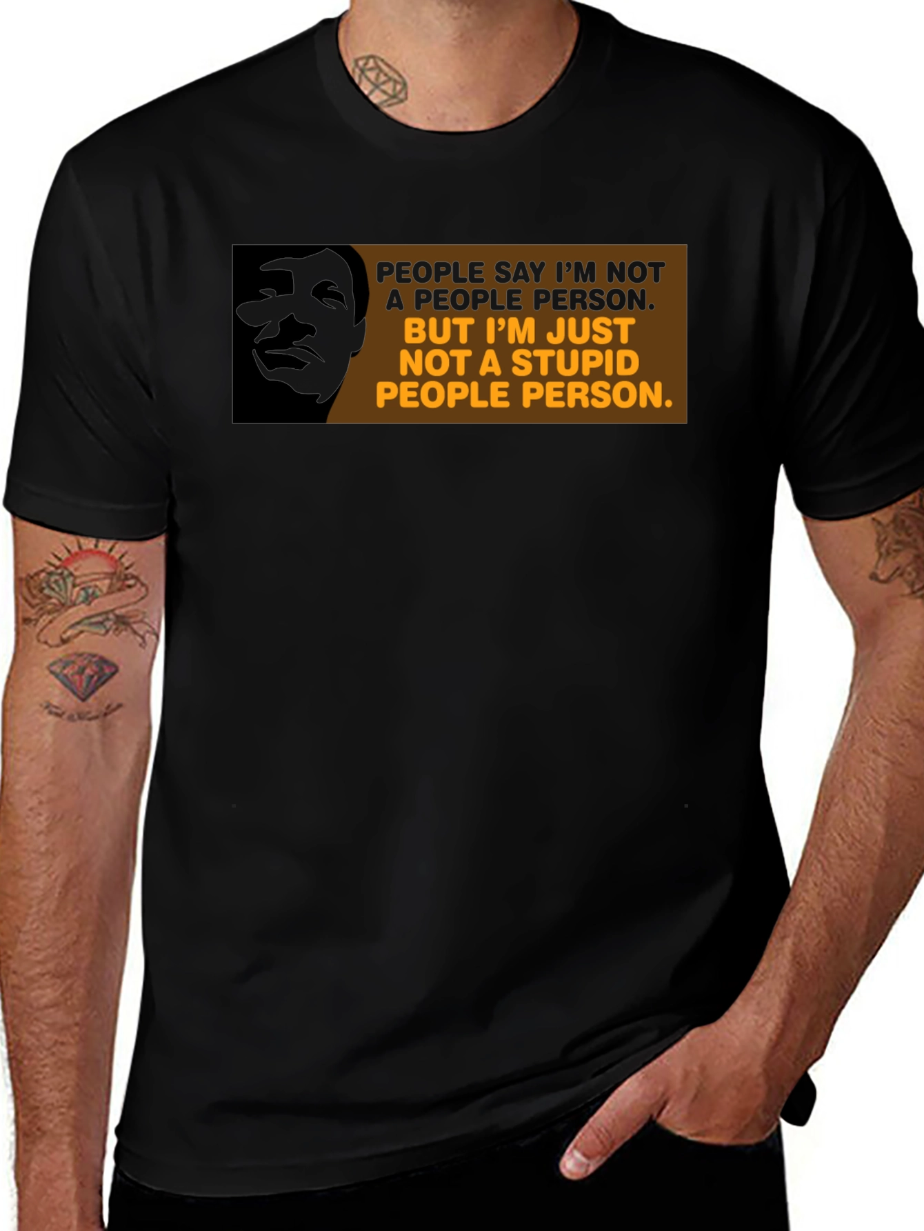 Variant 8 of Funny Anti-People Person T-Shirt
