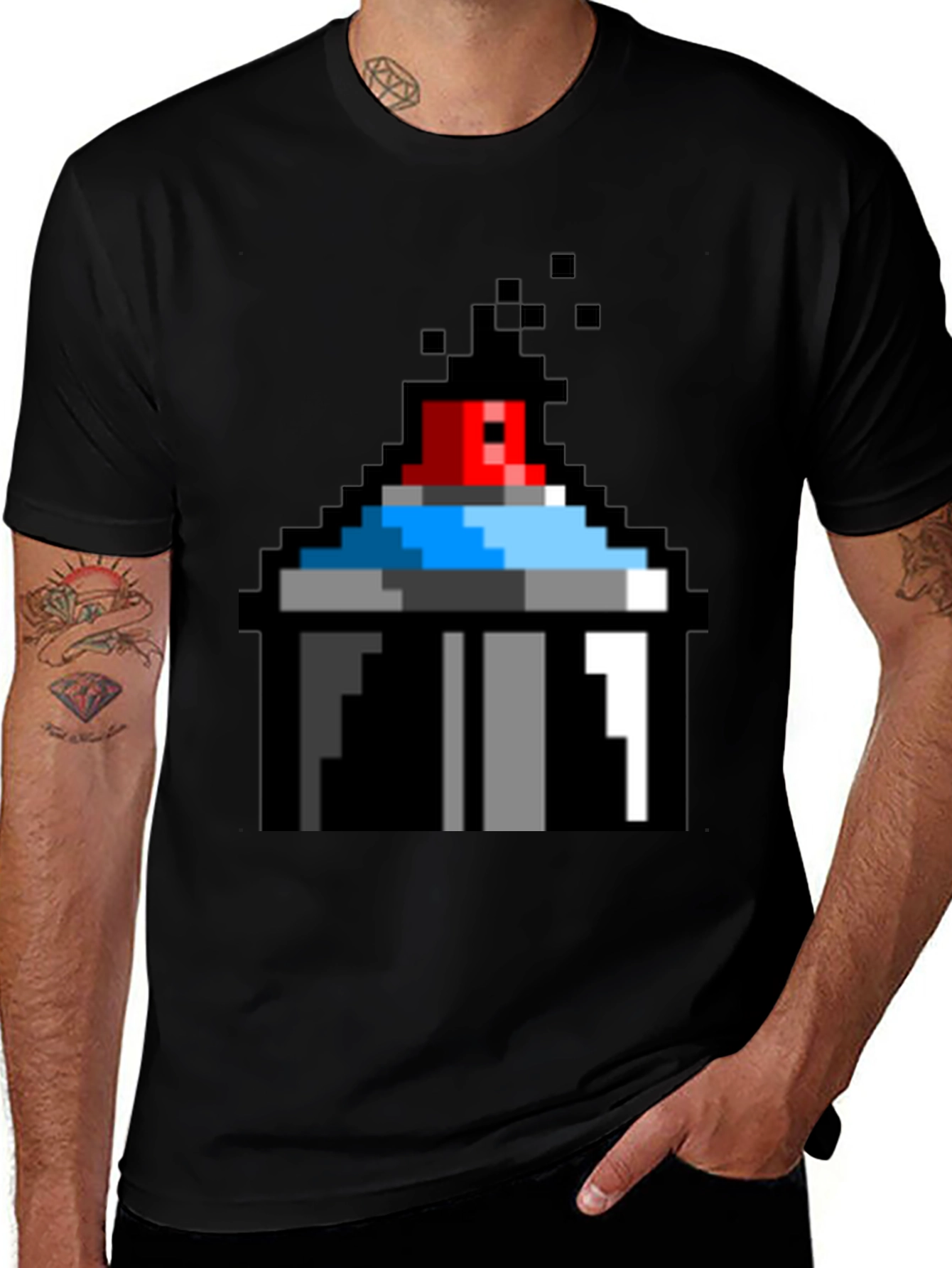 Variant 19 of Pixel Art Spray Paint Graphic Tee