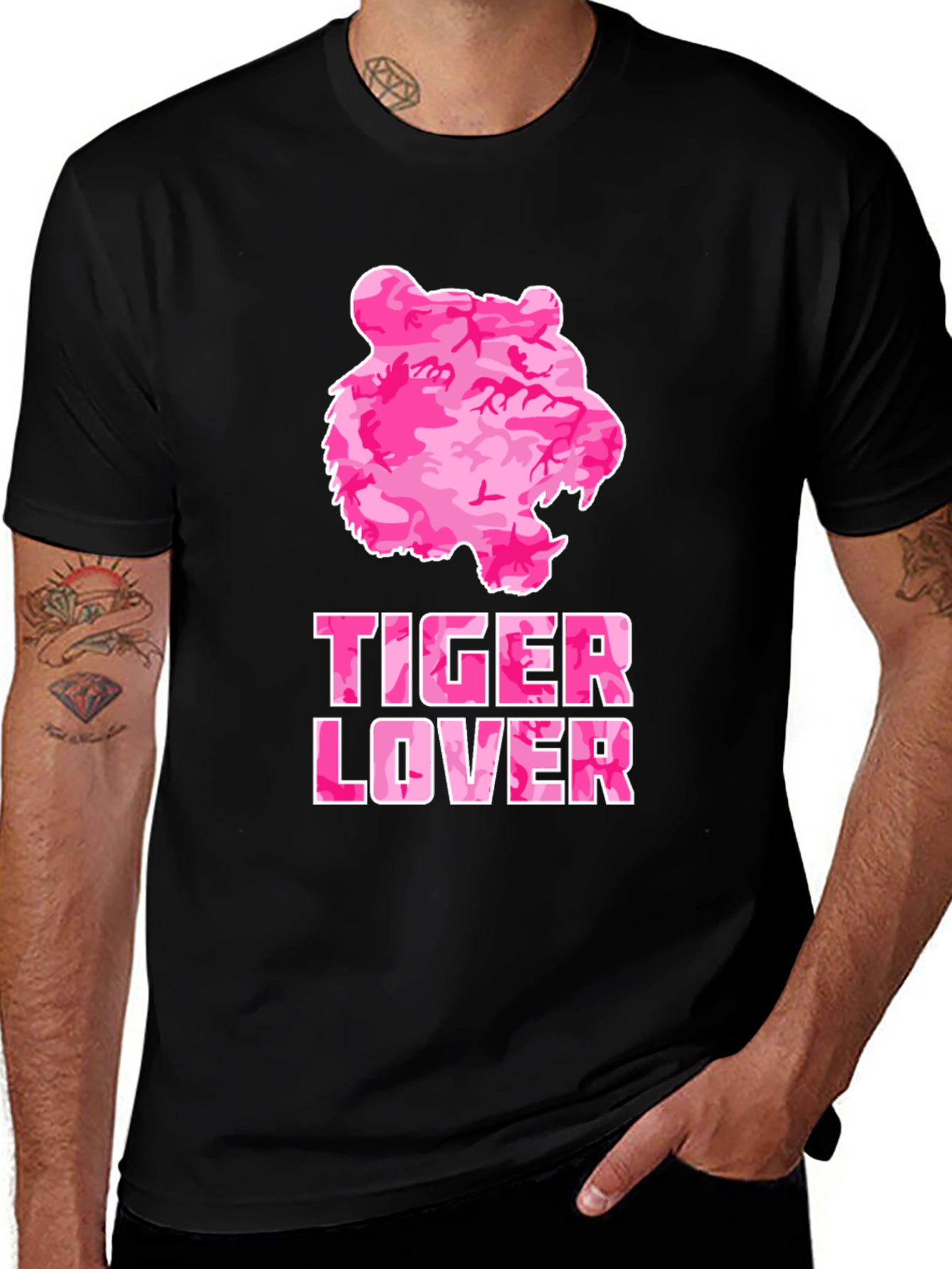 Variant 12 of Tiger Lover Camo Print Tee