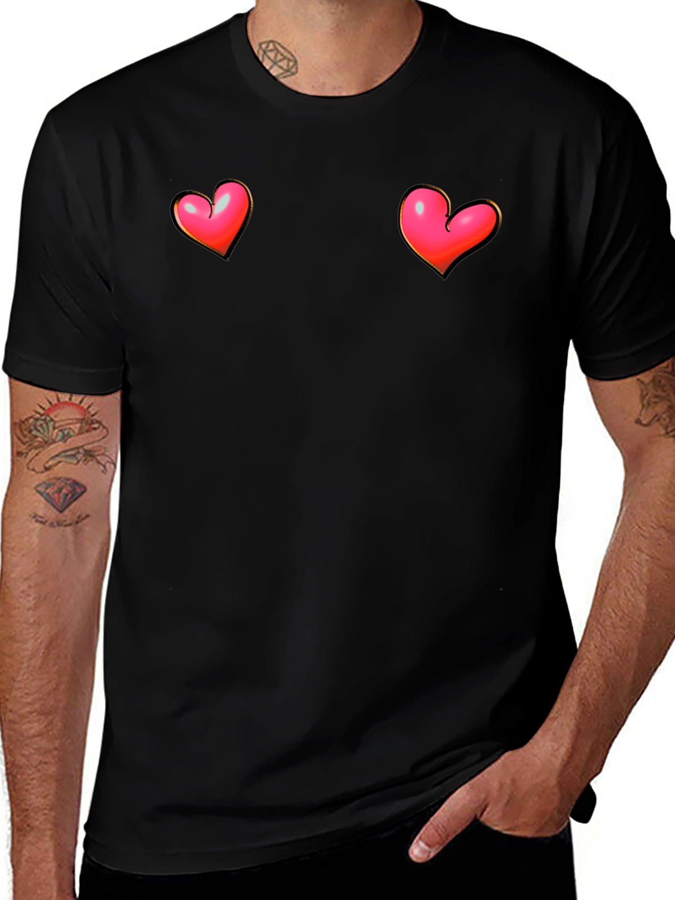 Variant 18 of Heart Graphic Tee - Bold & Playful Design