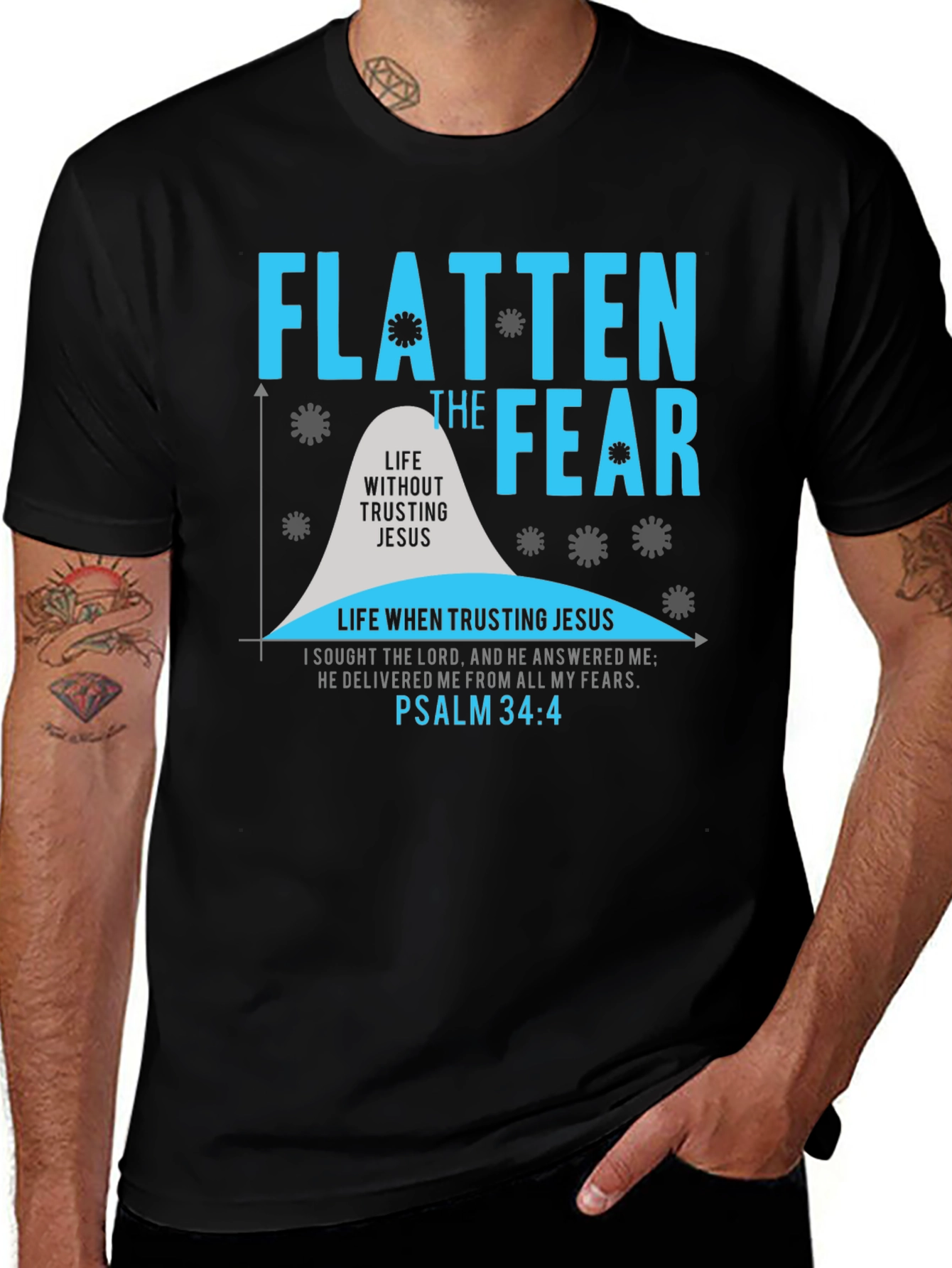 Flatten the Fear Christian T-Shirt