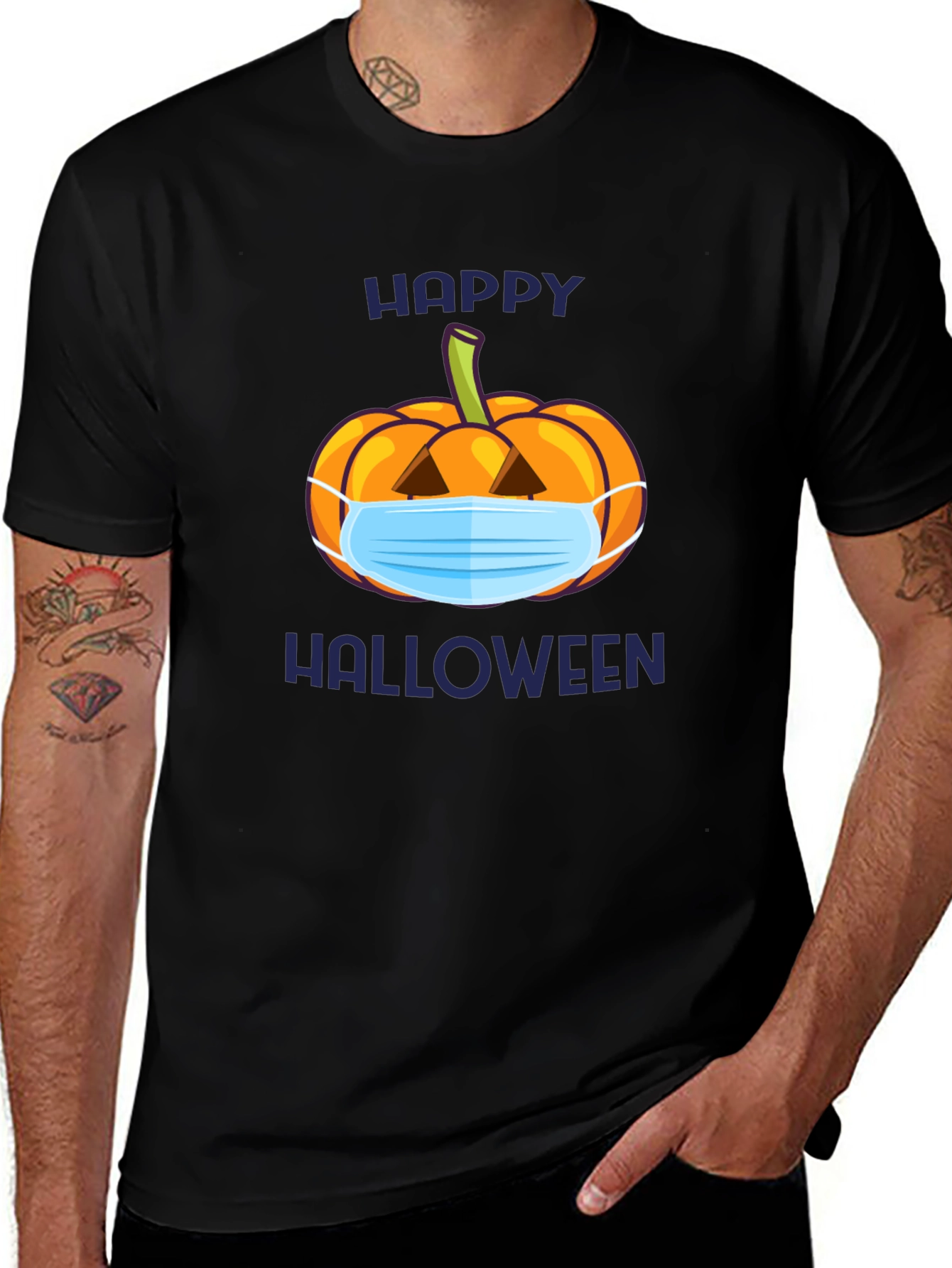 Variant 11 of Happy Halloween Masked Pumpkin T-Shirt