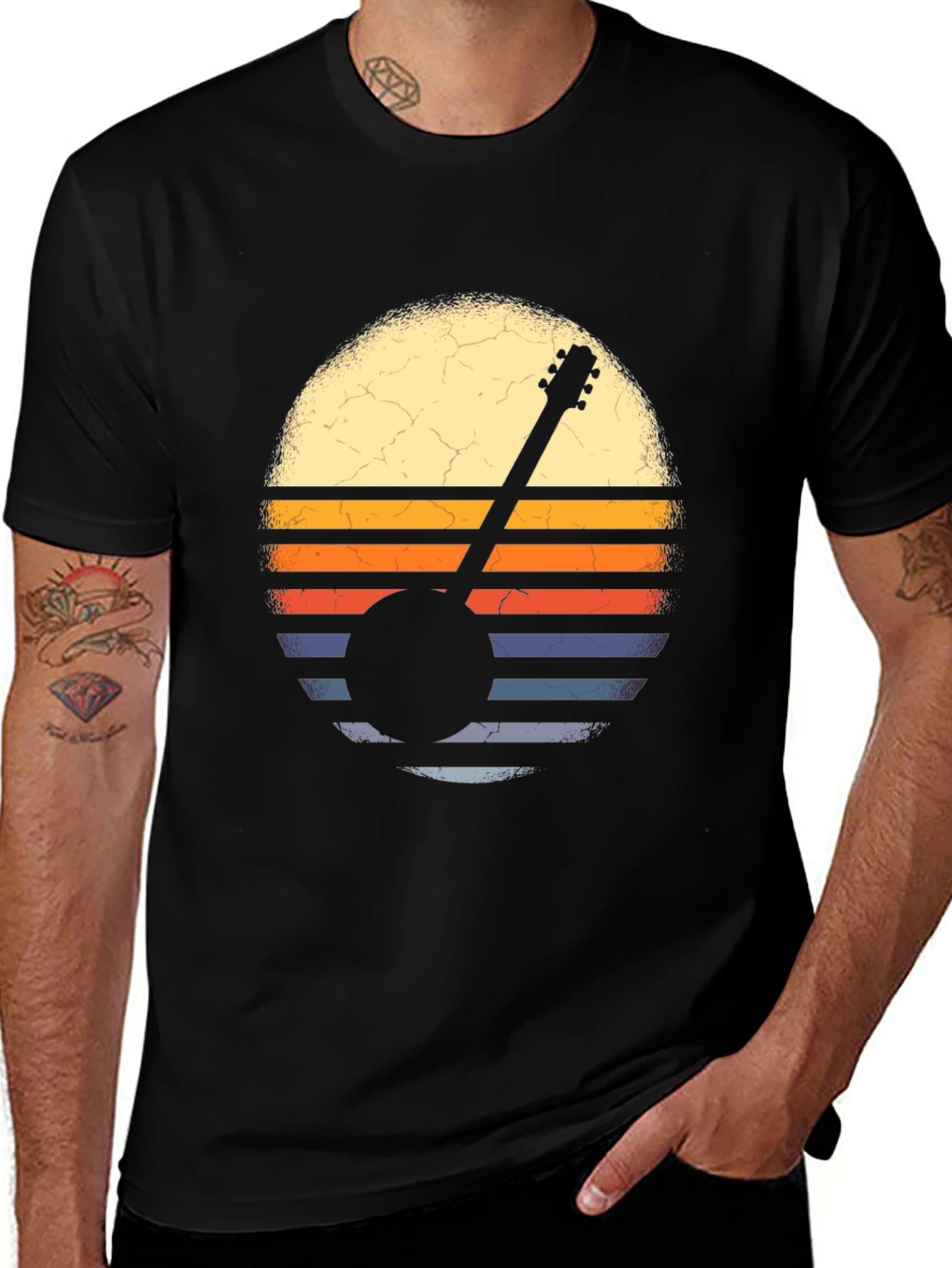 Variant 12 of Vintage Banjo Sunset Graphic Tee