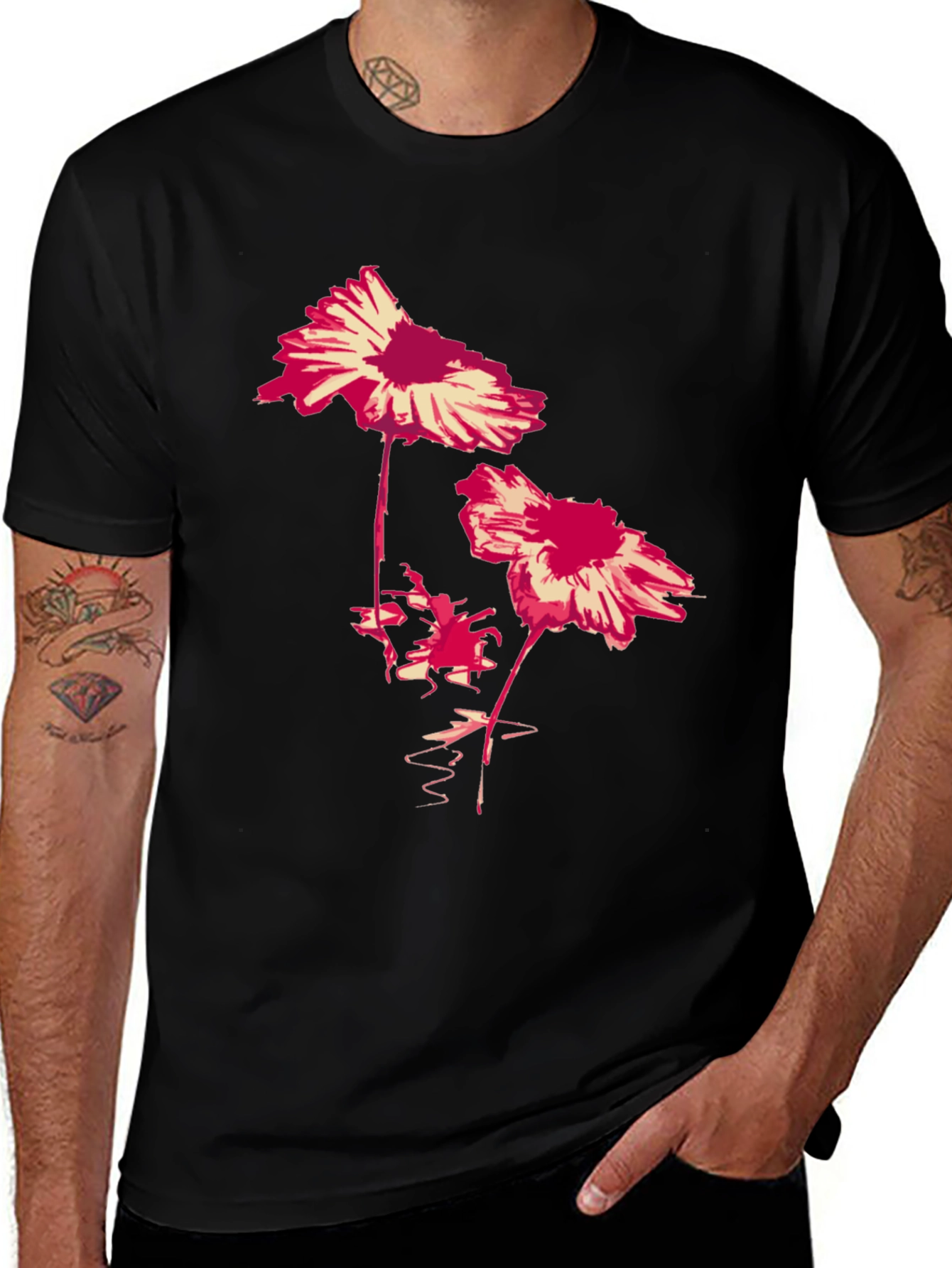 Variant 23 of Floral Graphic Print T-Shirt