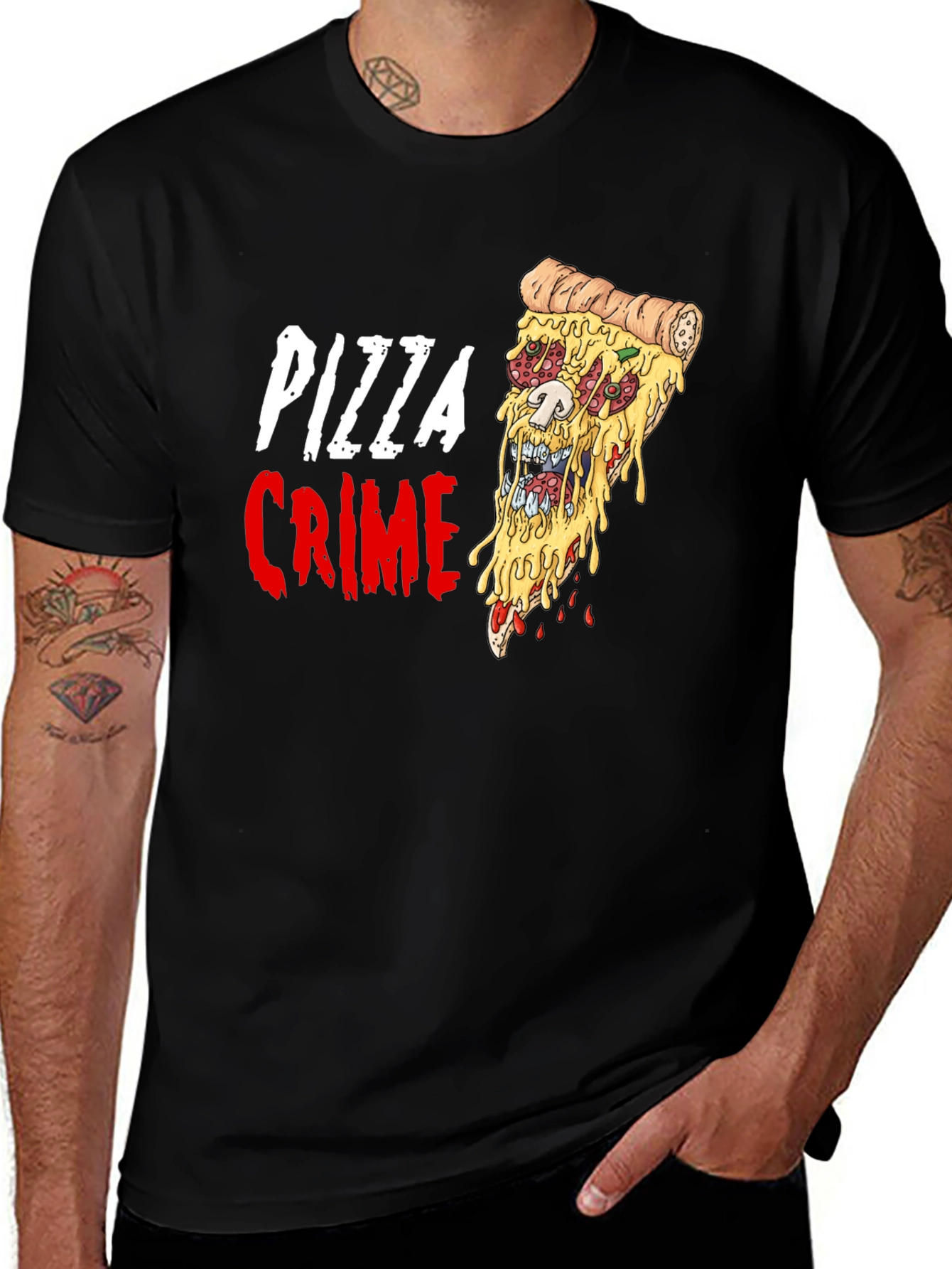 Variant 26 of Pizza Crime Graphic T-Shirt