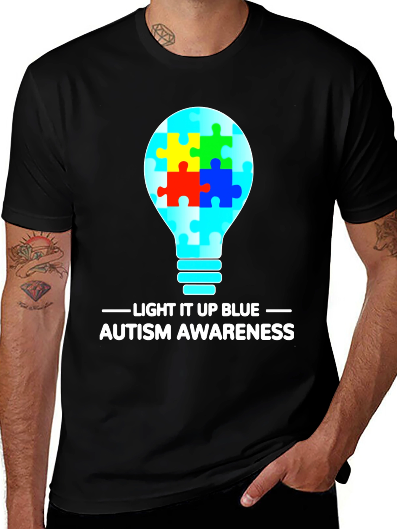 Autism Awareness Light It Up Blue T-Shirt