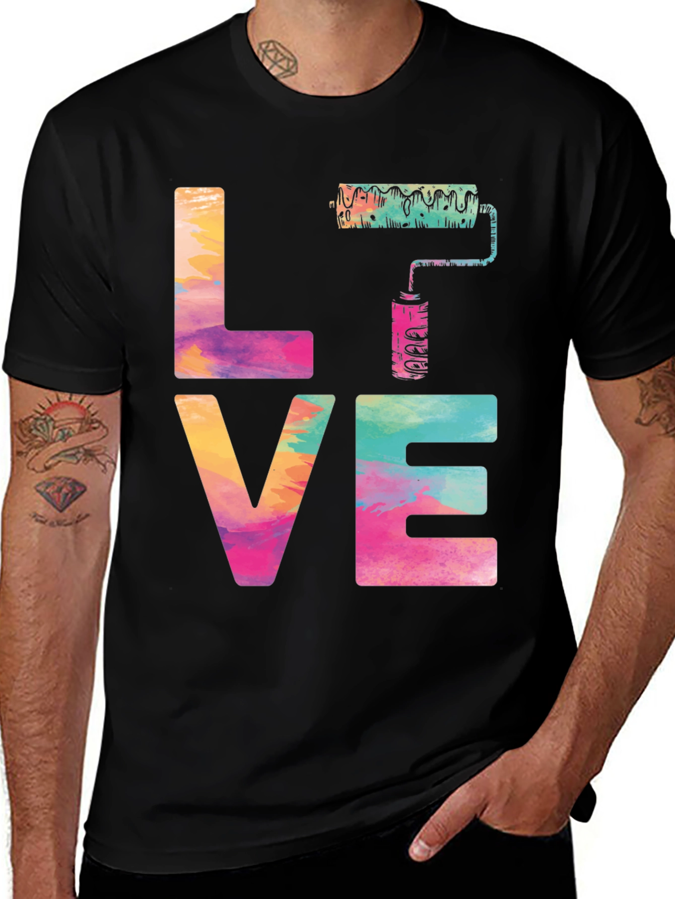 Variant 3 of Colorful Love Painting T-Shirt - Painter Gift