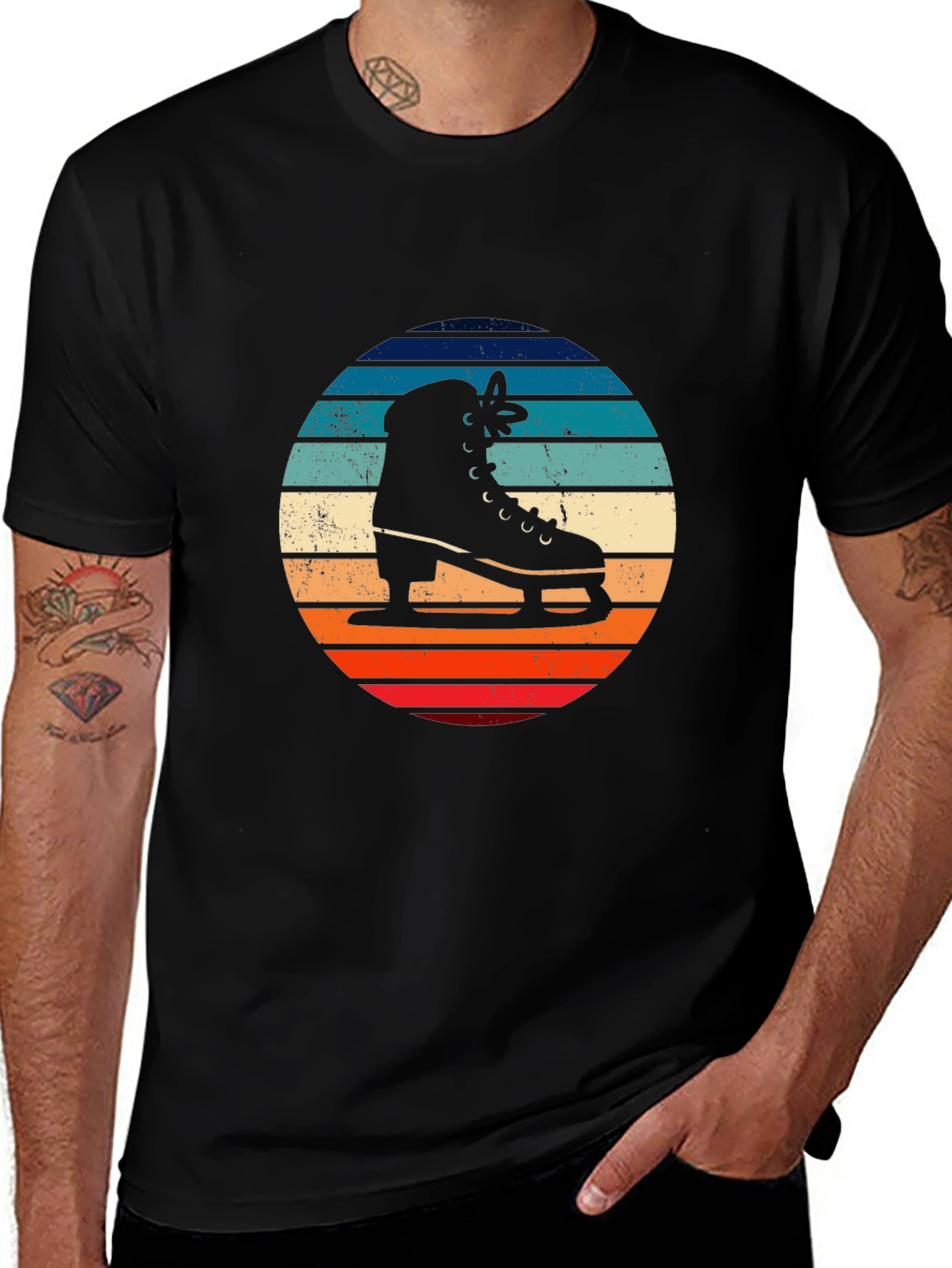 Variant 14 of Vintage Style Ice Skate Graphic Tee