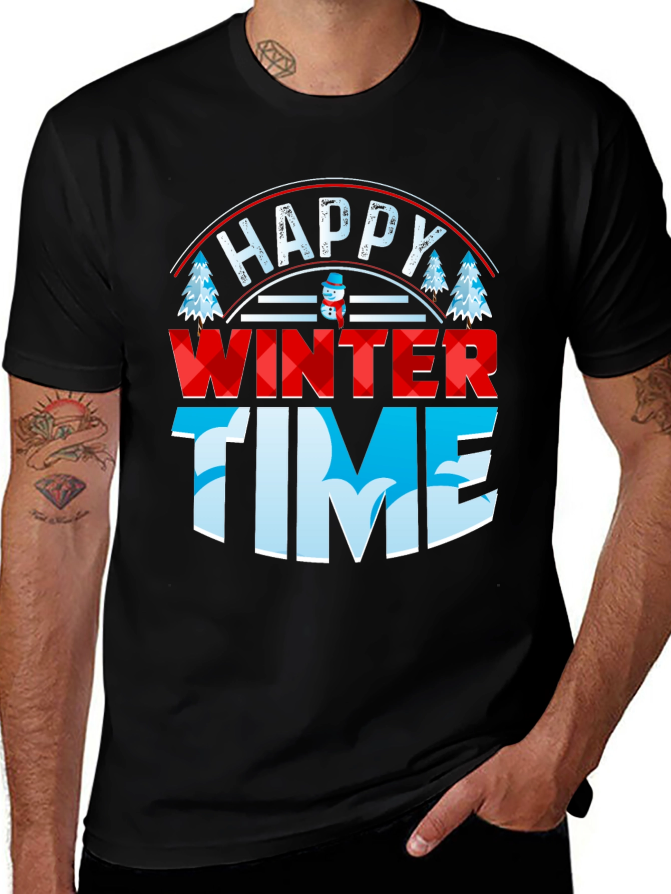 Variant 25 of Happy Winter Time Graphic Tee