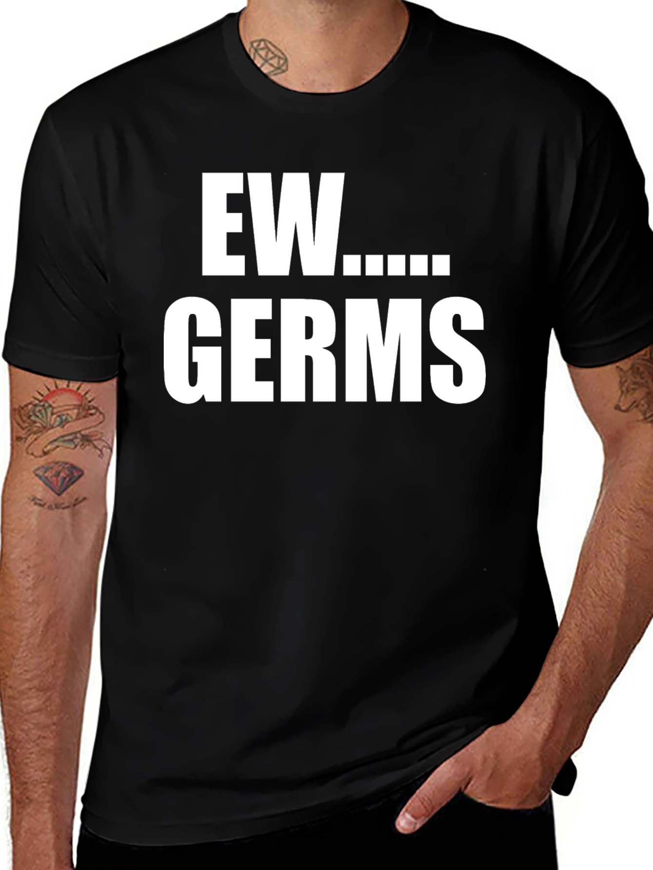 Variant 23 of Ew Germs Graphic T-Shirt -  Novelty Tee
